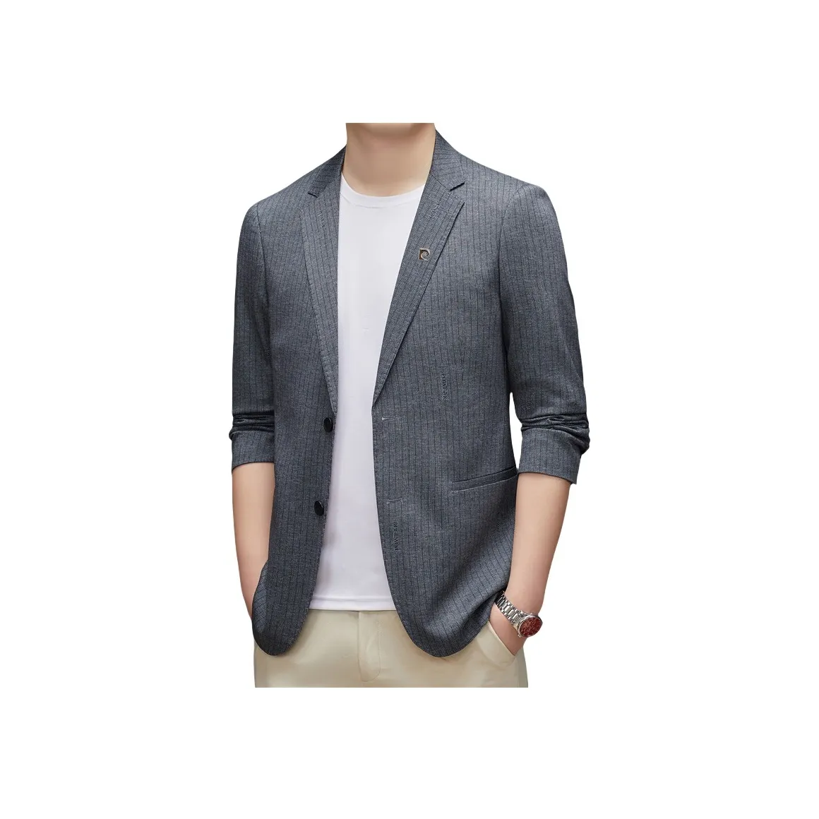 PIERRE CARDIN Бизнес-костюм мужской серый