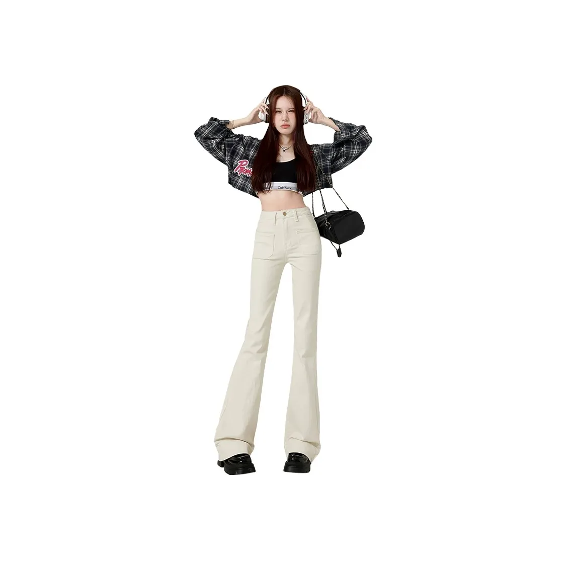 MPOX Jeans Women's White
