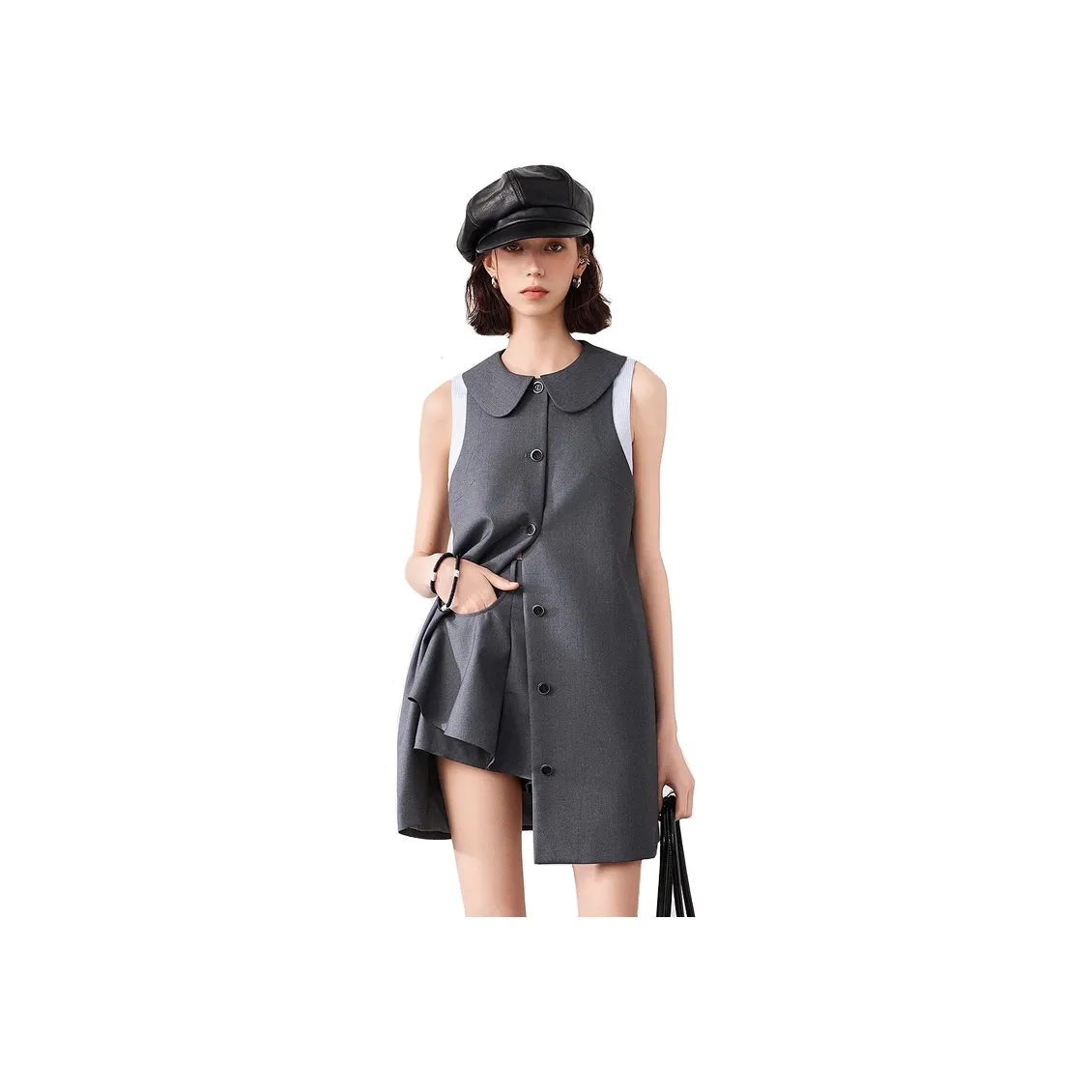 JORYAweekend Без рукавов Платье Женское Серое