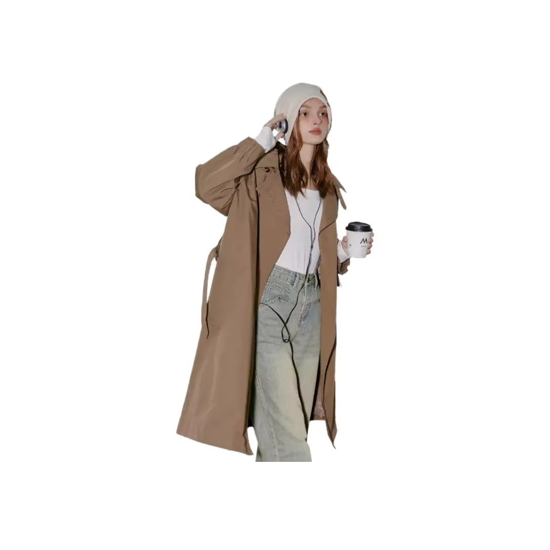Coolhut Trench Coat Women's Army Green