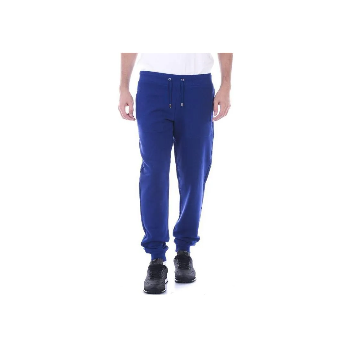 VERSACE Collection Вязаные тренировочные брюки мужские синие