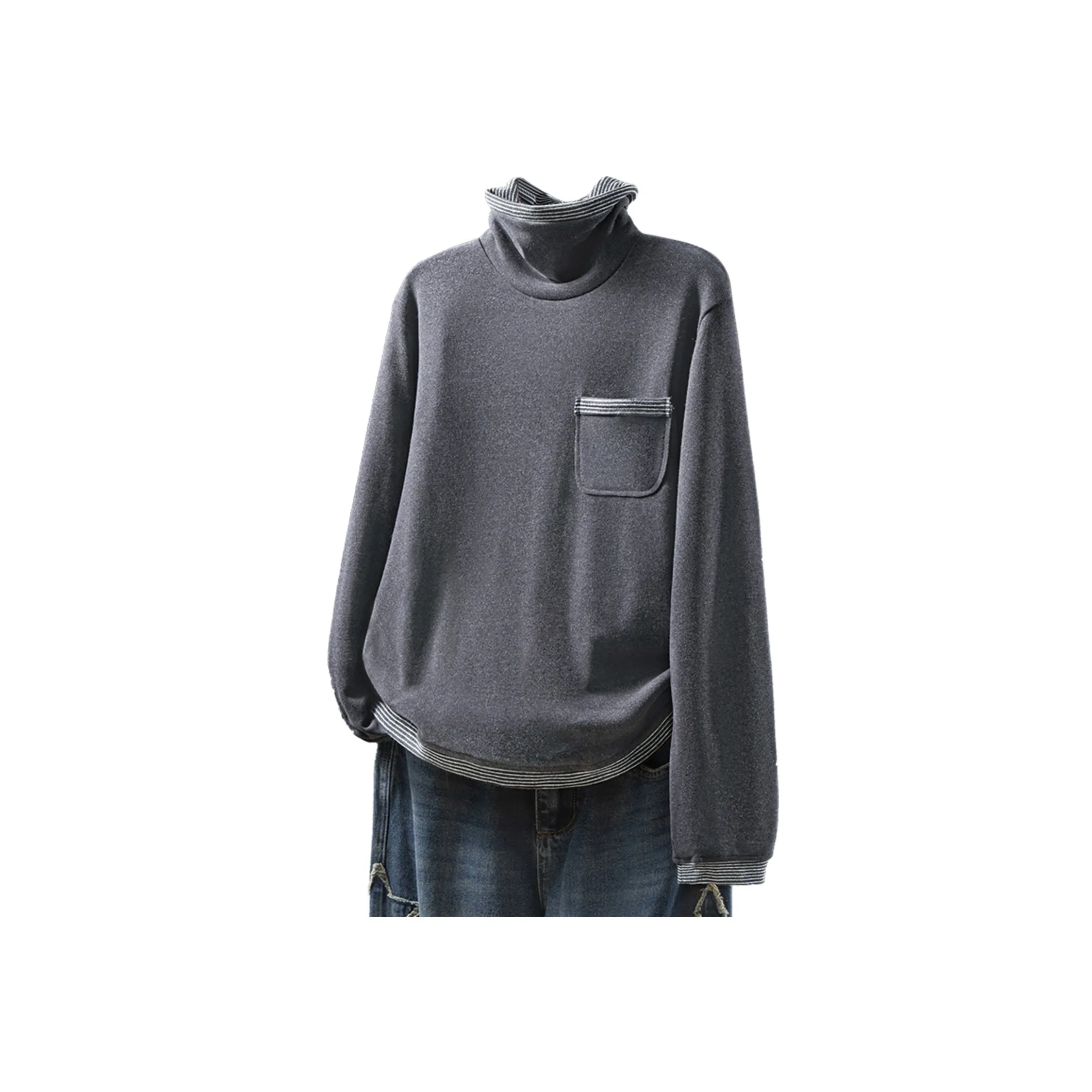 SIBAISHE Черный Серый Цвет Женские T-рубашки