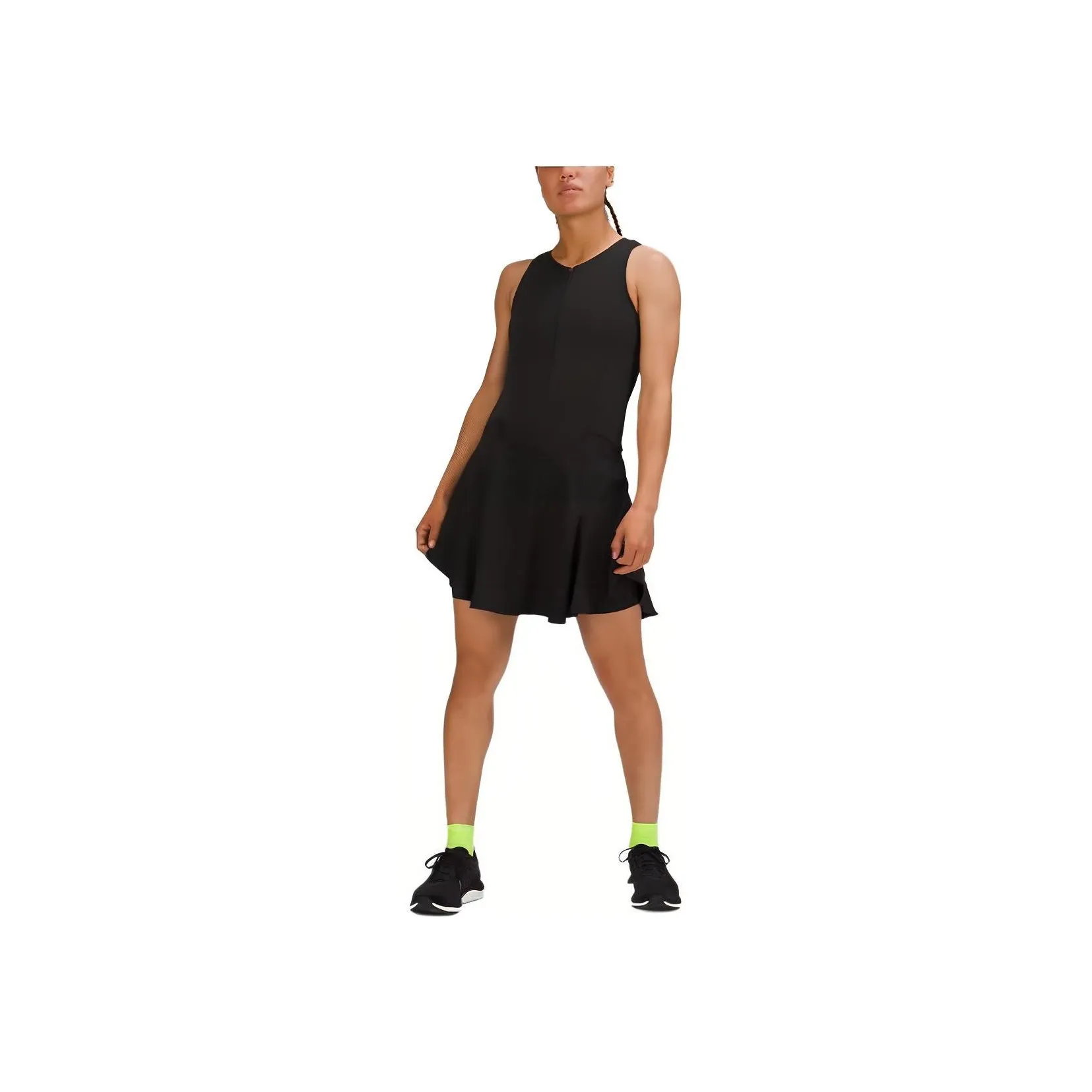 Lululemon Everlux Short Lined Tennis Tank Top Dress 6' Sleeveless Dress Women's