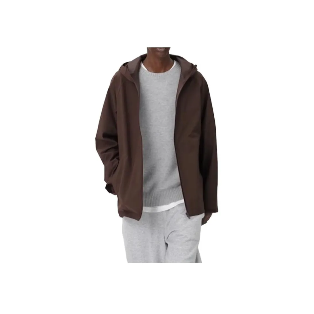 UNIQLO PARKA Пальто Мужское Темно-Коричневый