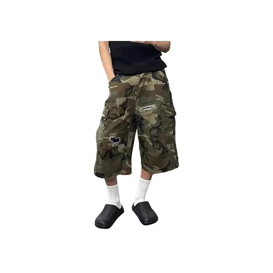 CORNILOT Casual Shorts Unisex Camouflage