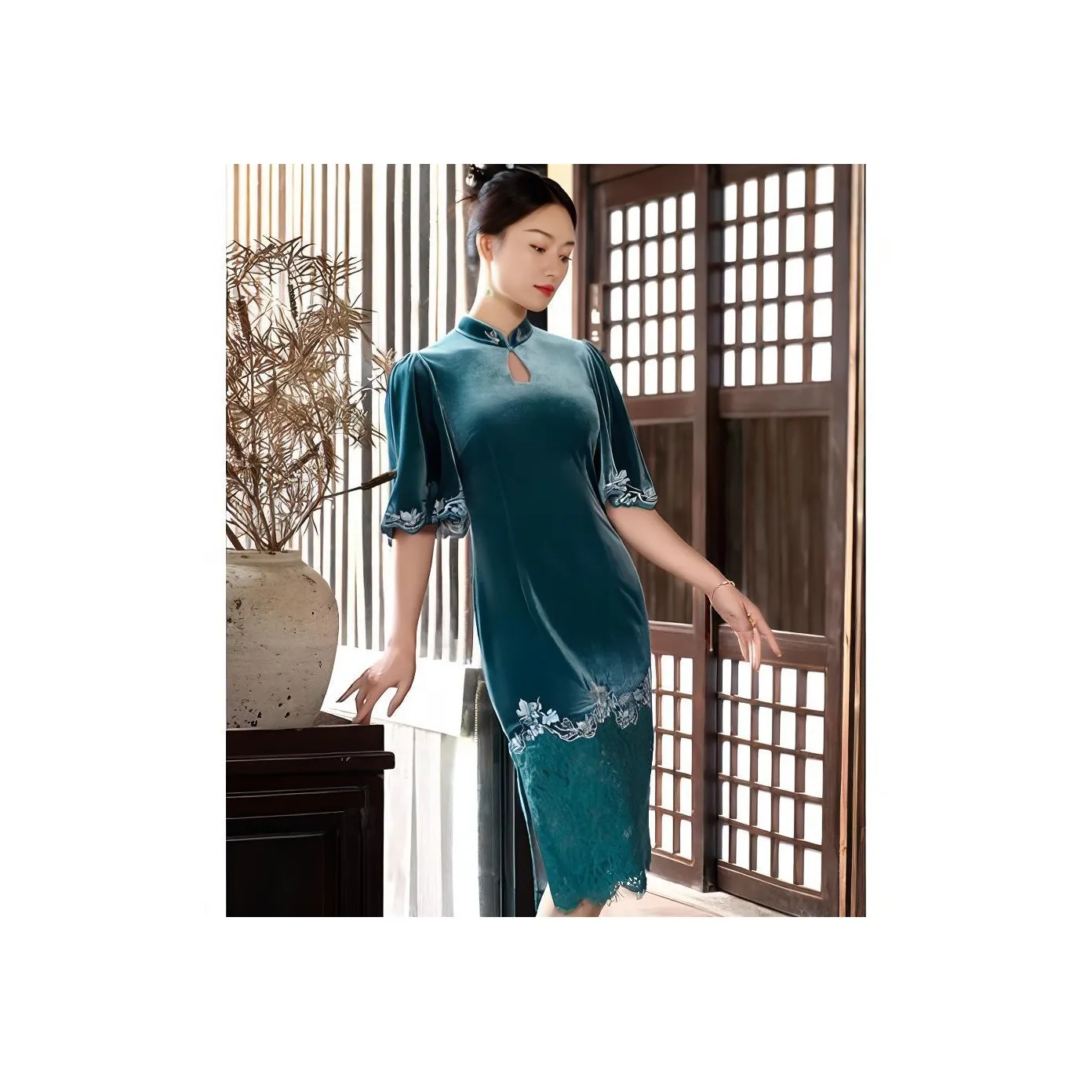 Shimiko Cheongsams Women's Half Of The Spring Color