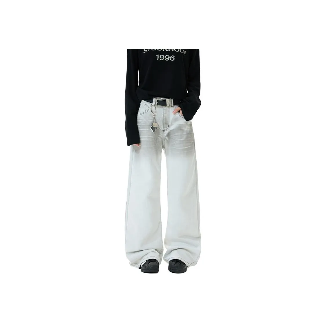 PVPVPV White Denim Unisex Jeans PVPVPV Белый деним унисекс джинсы