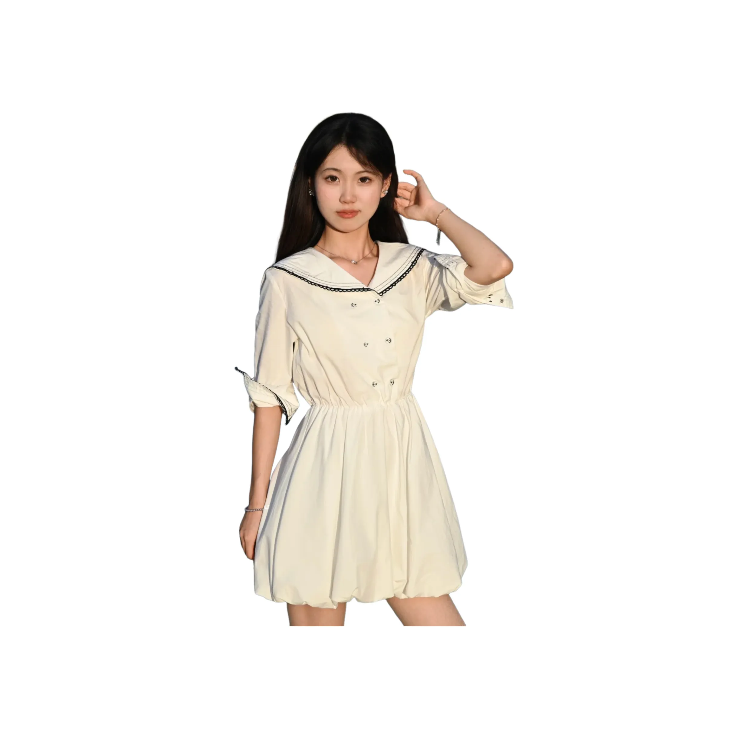 MTHE Длинное платье с длинными рукавами женское