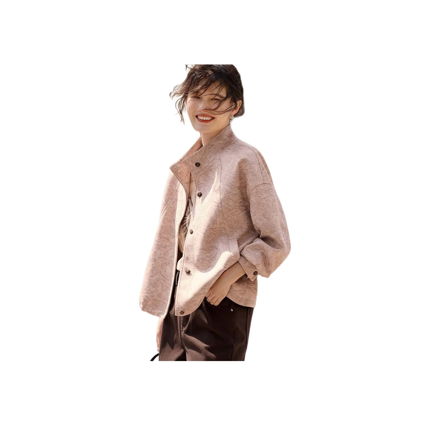 XWI Розовый кофе Женские куртки