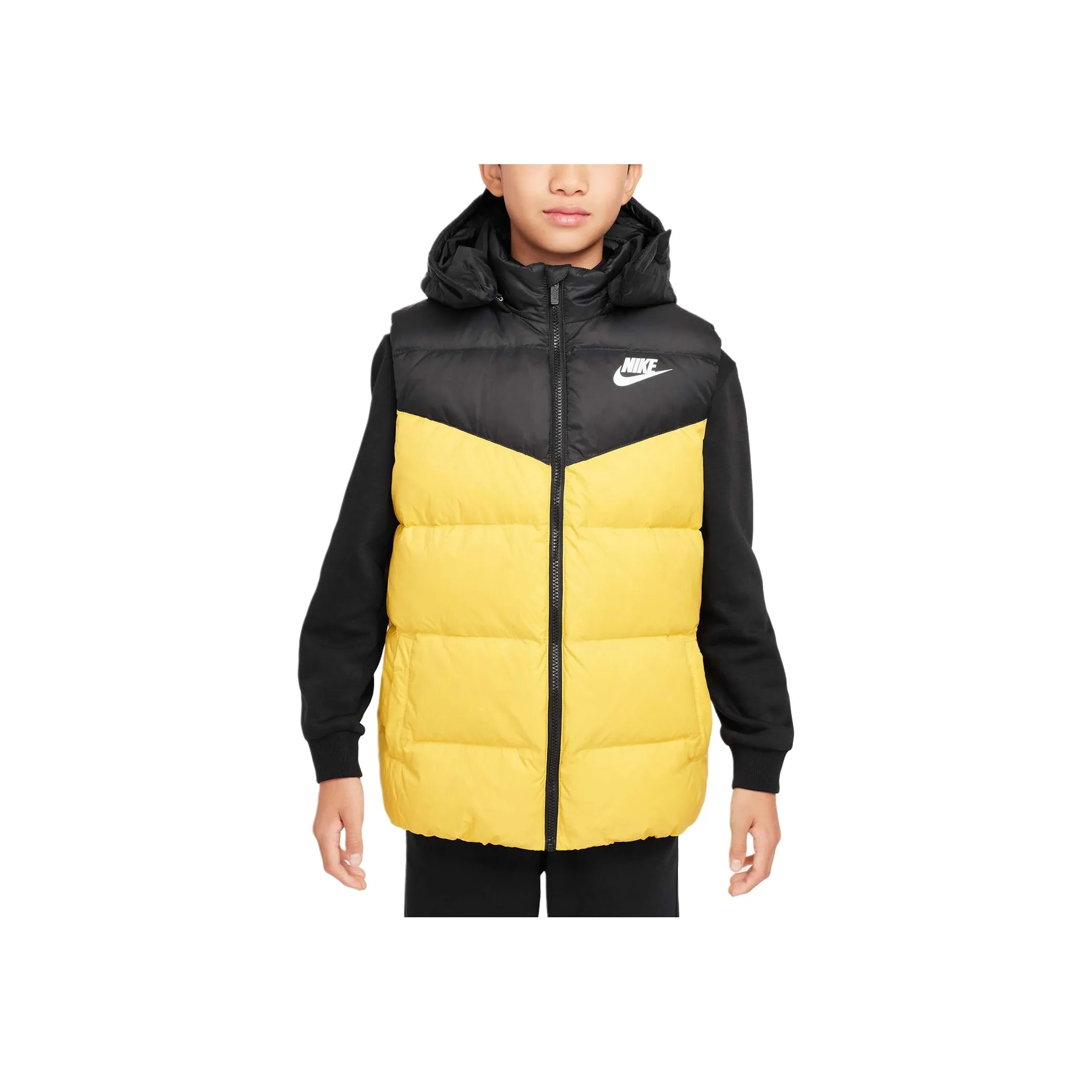 Nike Down Vest Yellow Teenagers