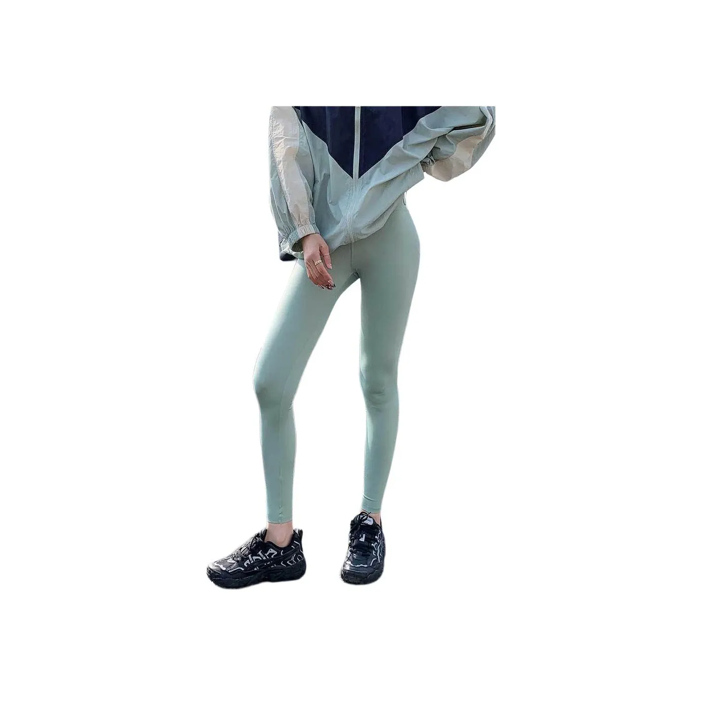 NANING9 Повседневные брюки Женские Зеленые