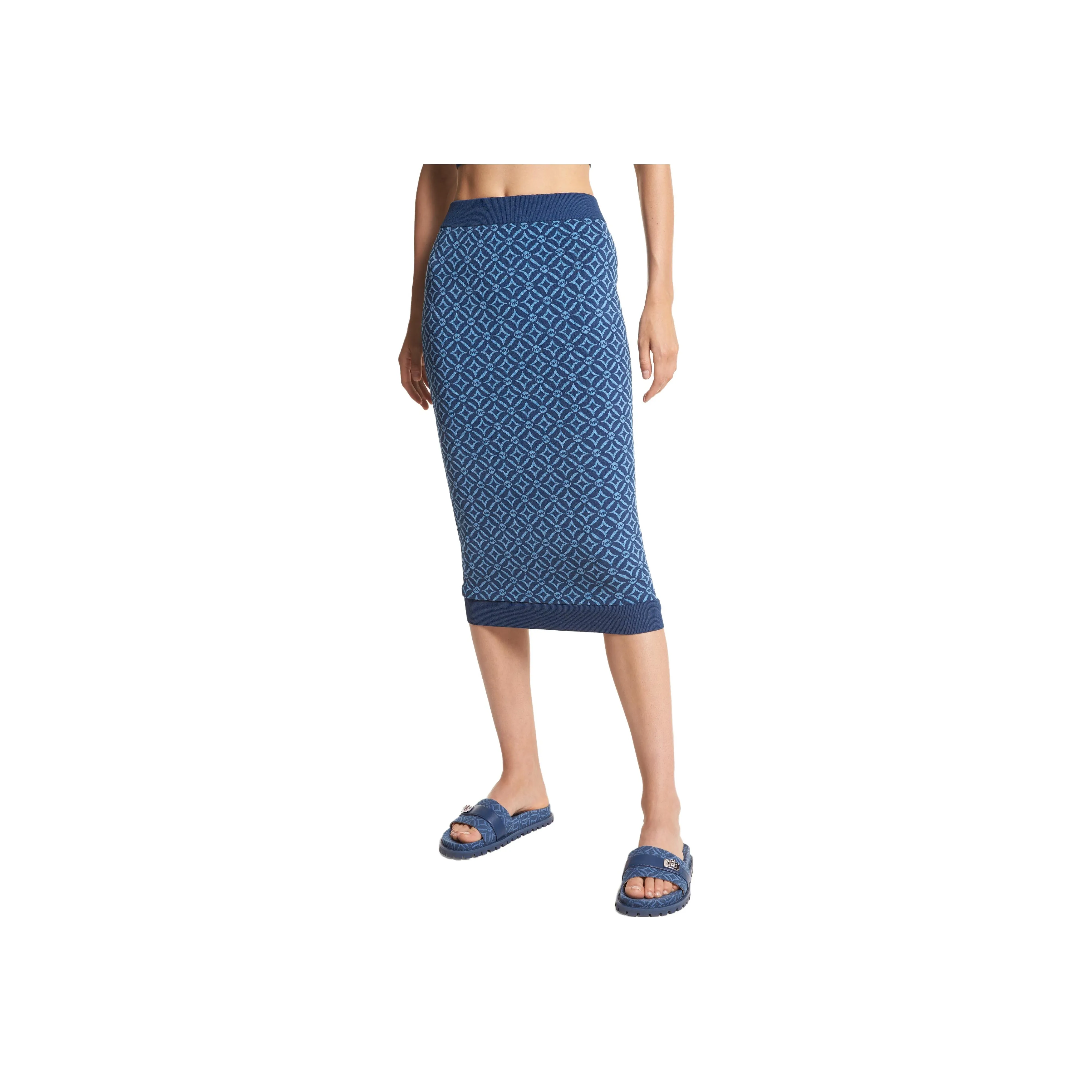MICHAEL KORS SS23 Casual Long Skirts Women's Blue