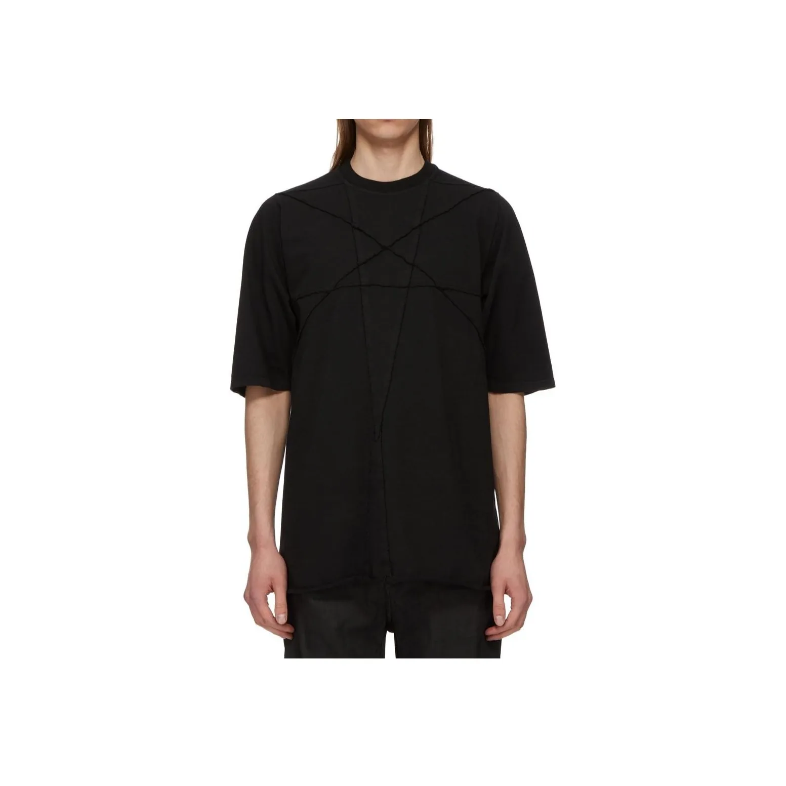 Rick Owens DRKSHDW Panelled Cotton T shirt
