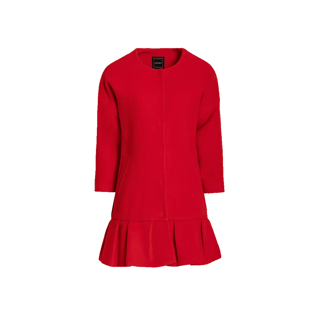 LIZZY Оранжевый Красный Женский Пальто