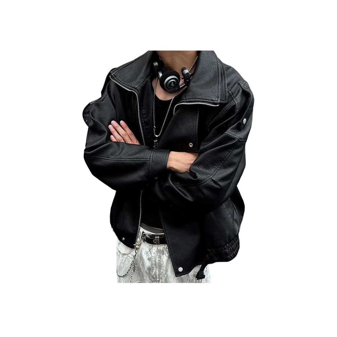 KUXIANSEN Кожа Куртка Унисекс
