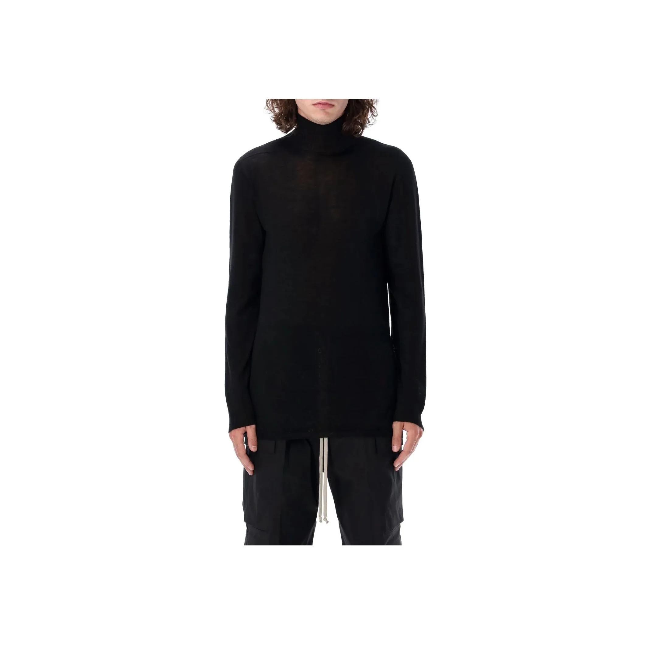 RICK OWENS Level High Neck Knitted Jumper