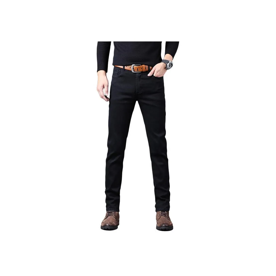 PIERRE CARDIN Мужские черные джинсы