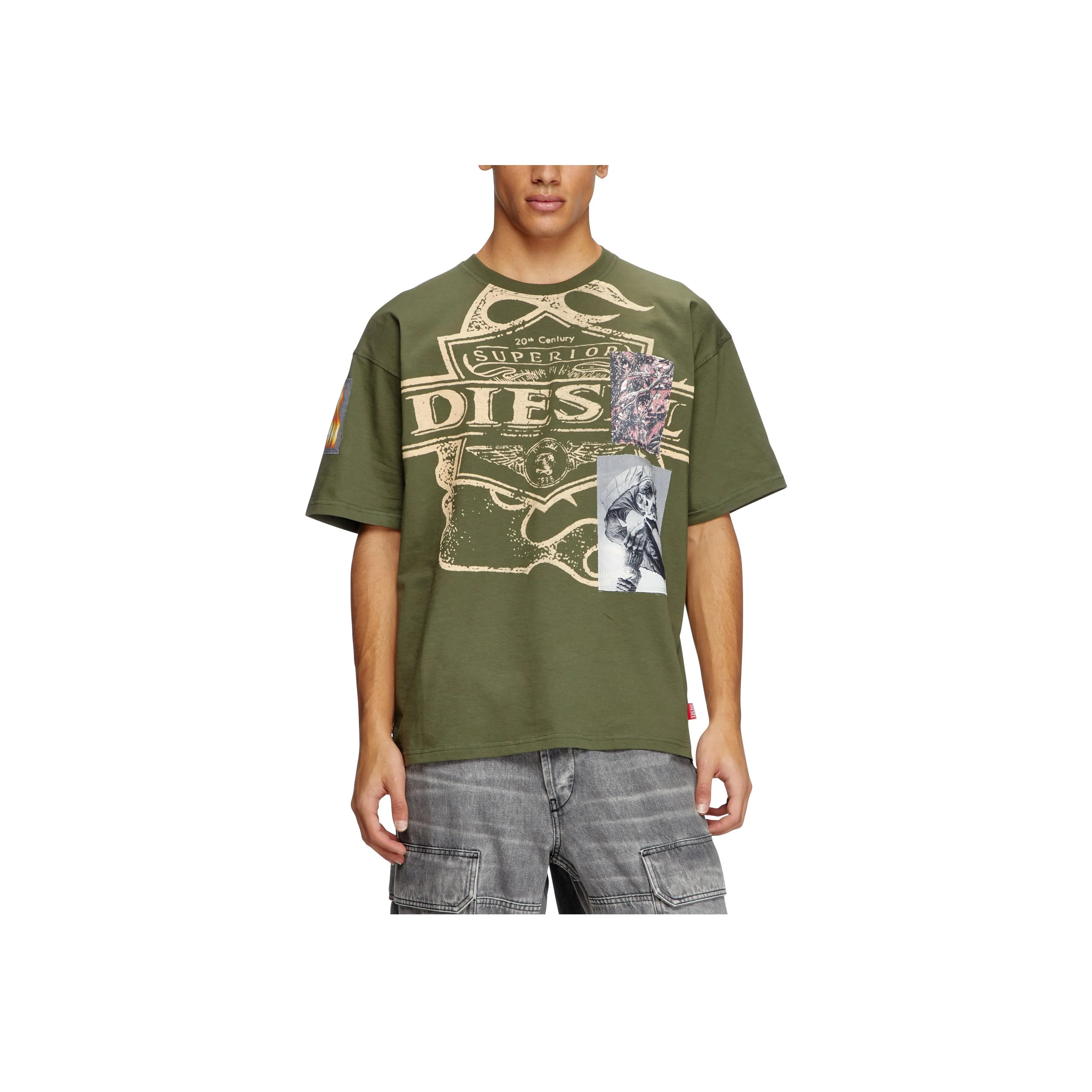 DIESEL Graphic Patch T Shirt
