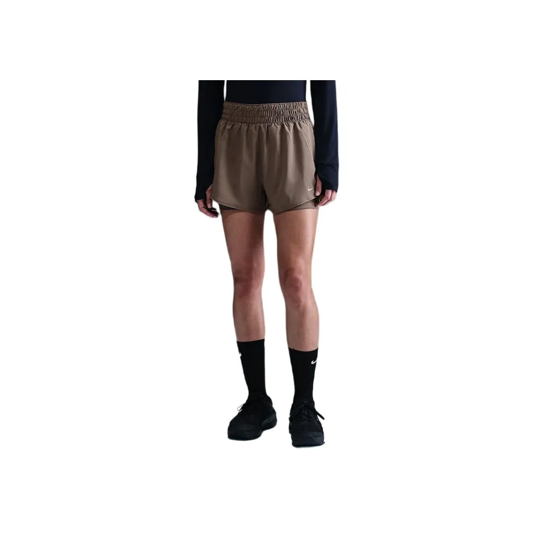 Nike One Women's Dri FIT High Waisted 3' 2 in 1 Shorts