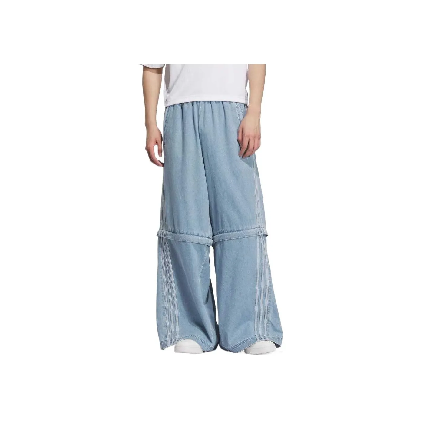 Adidas Originals SS25 Jeans Unisex Light Denim Blue
