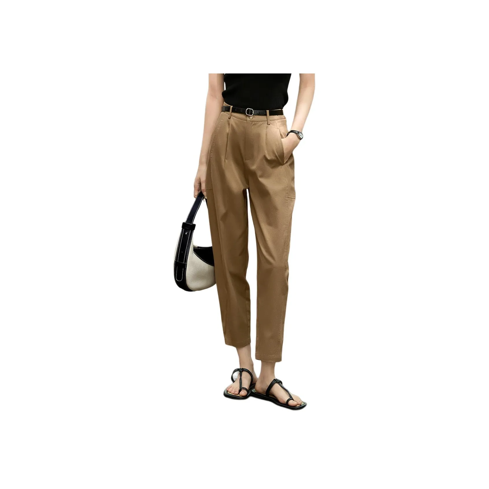 XWI Хаки Женские Повседневные Брюки