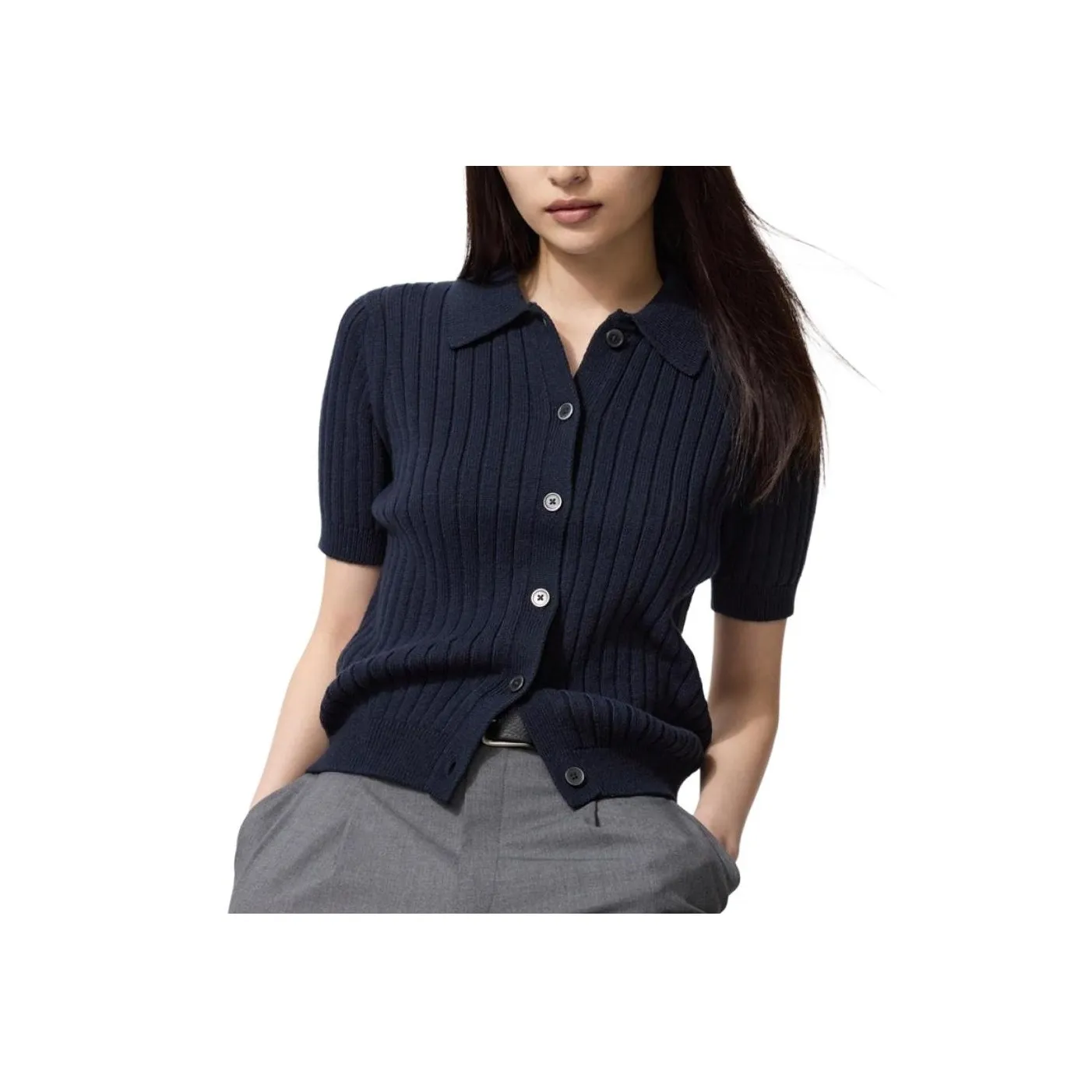 UNIQLO Темно-синий Женская трикотажная одежда