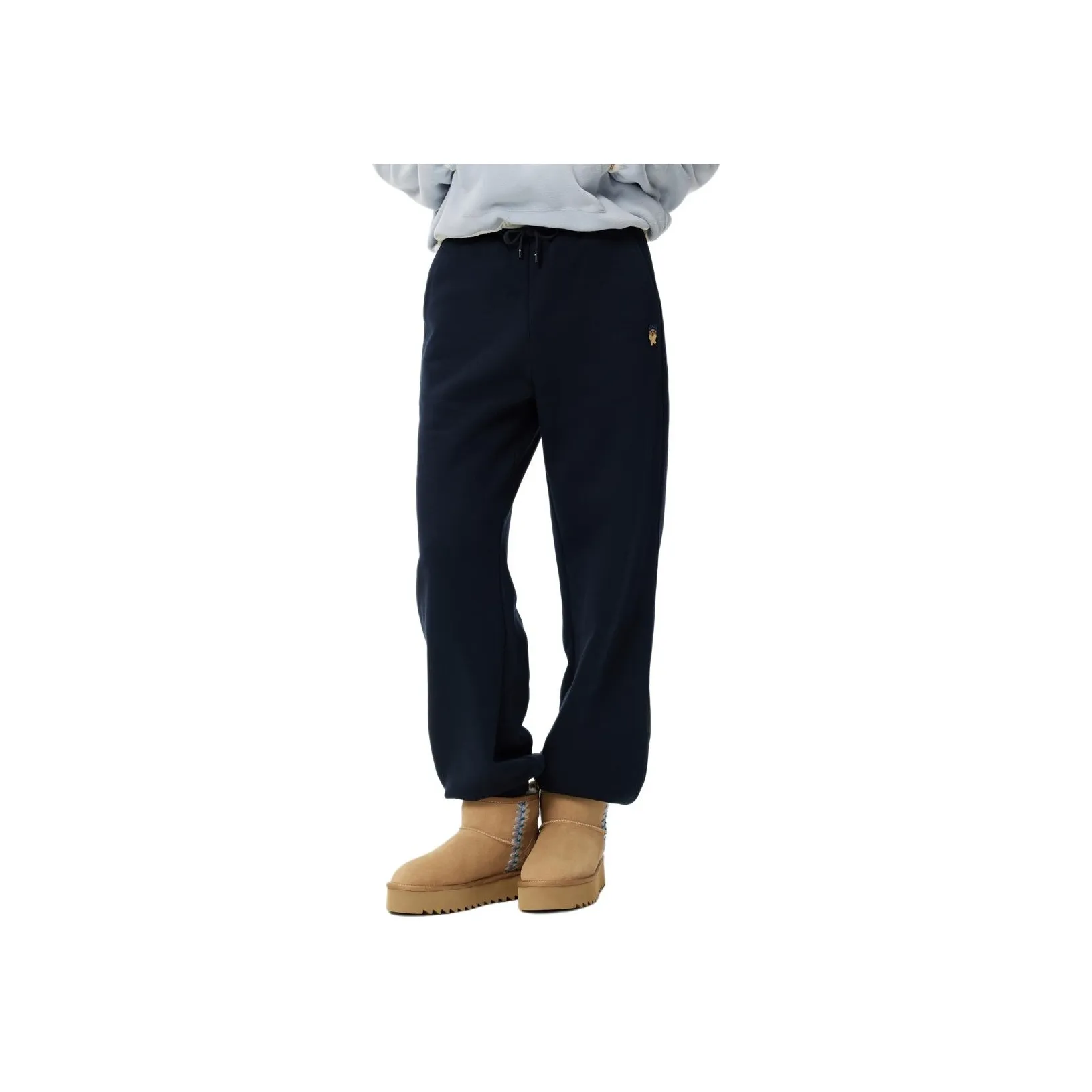 Teenie Weenie Knitted Sports Pants Women's Navy Blue