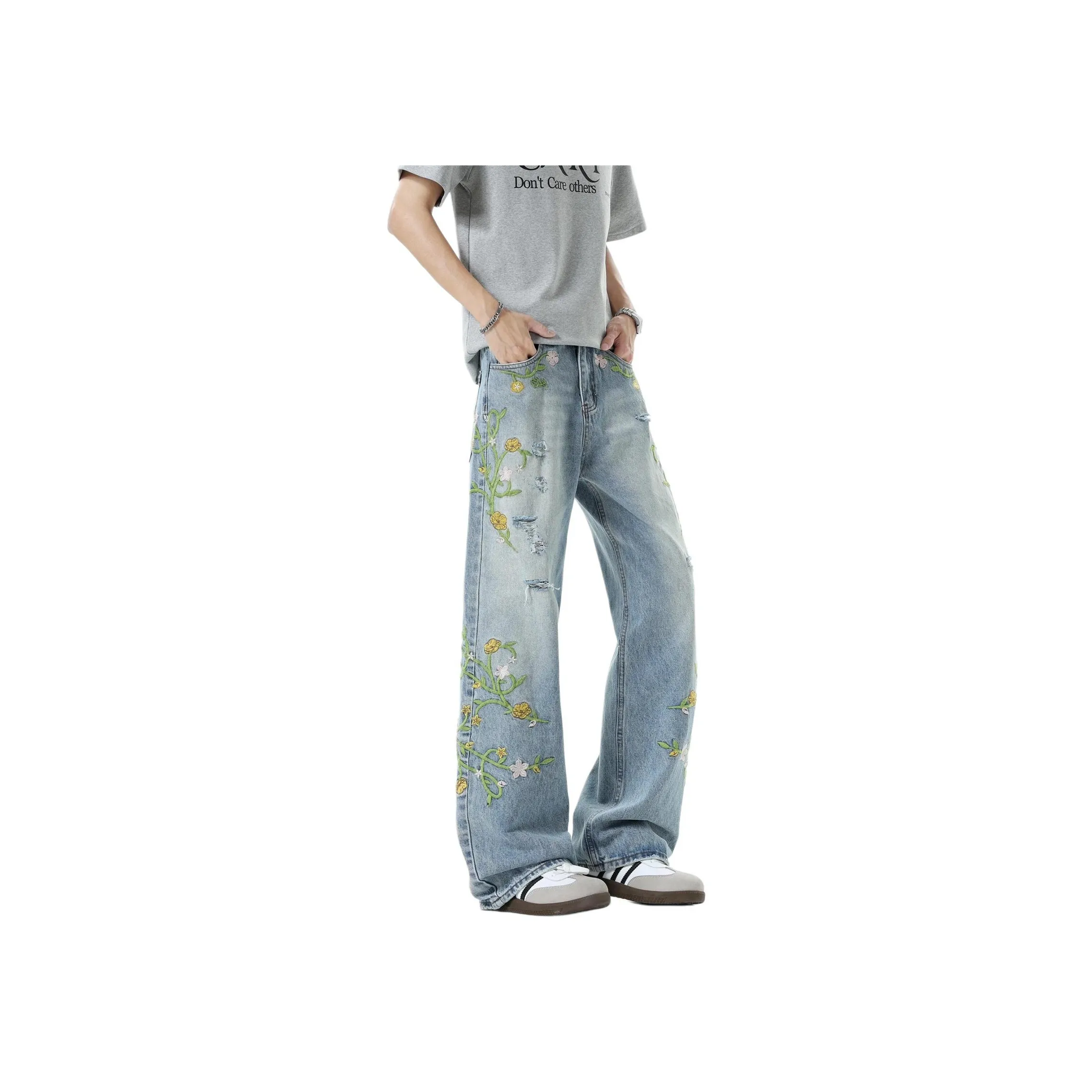 Pirkadat Синий Унисекс Джинсы