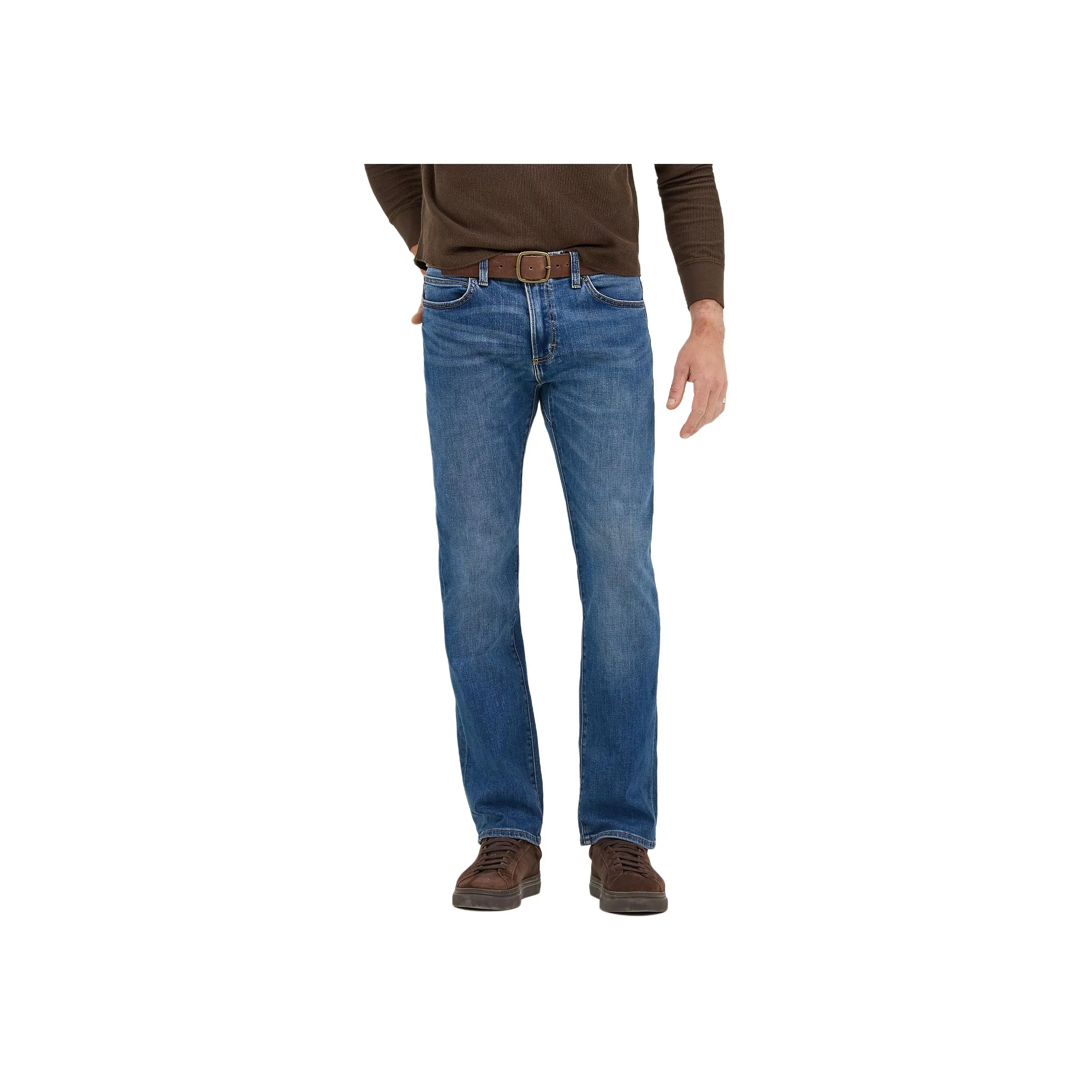 Lee Темно-синий Мужской Джинсы