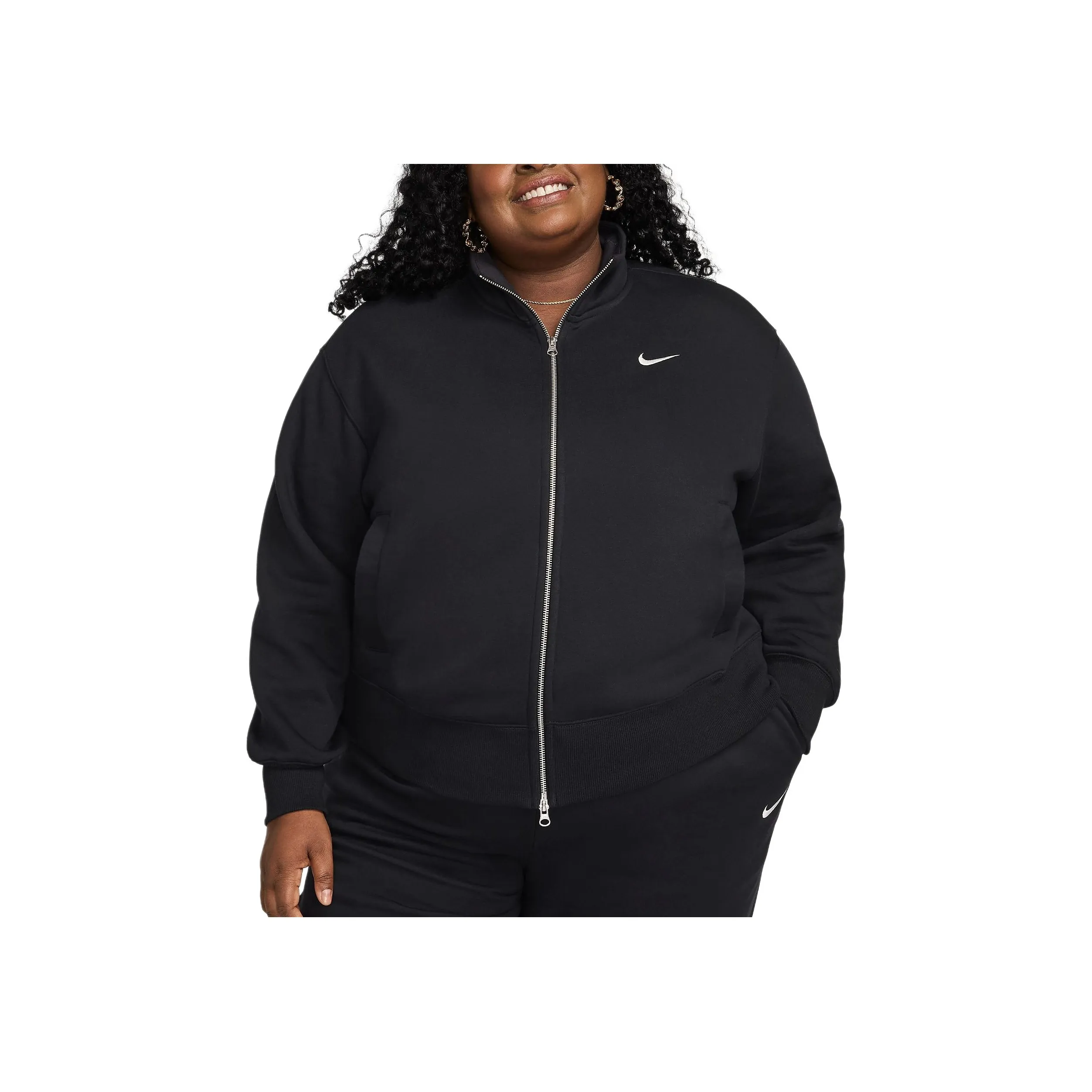 Nike Sportswear Phoenix Fleece Jackets Coats Women's Black