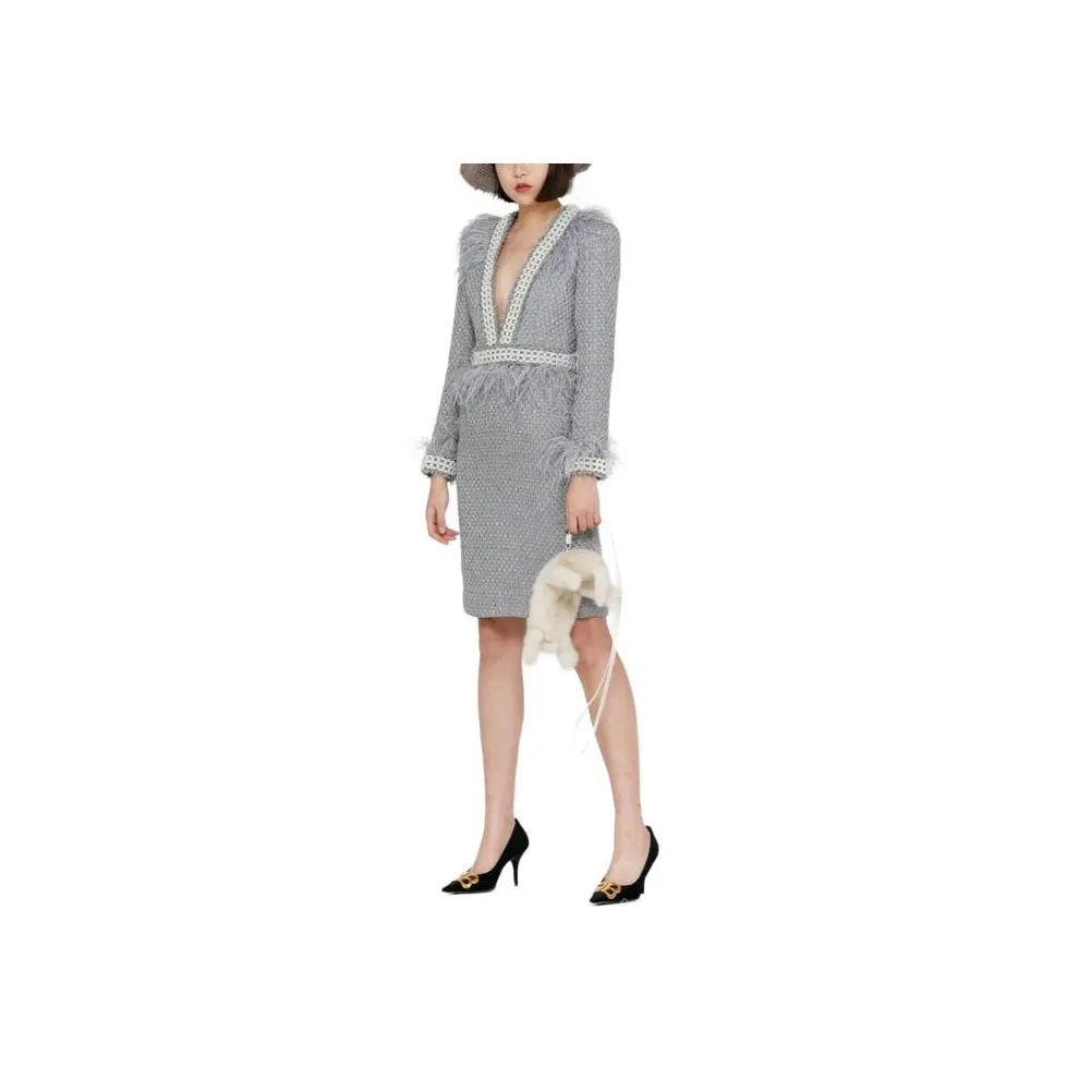 Laurence & Chico Long Sleeved Dress Women's Gray