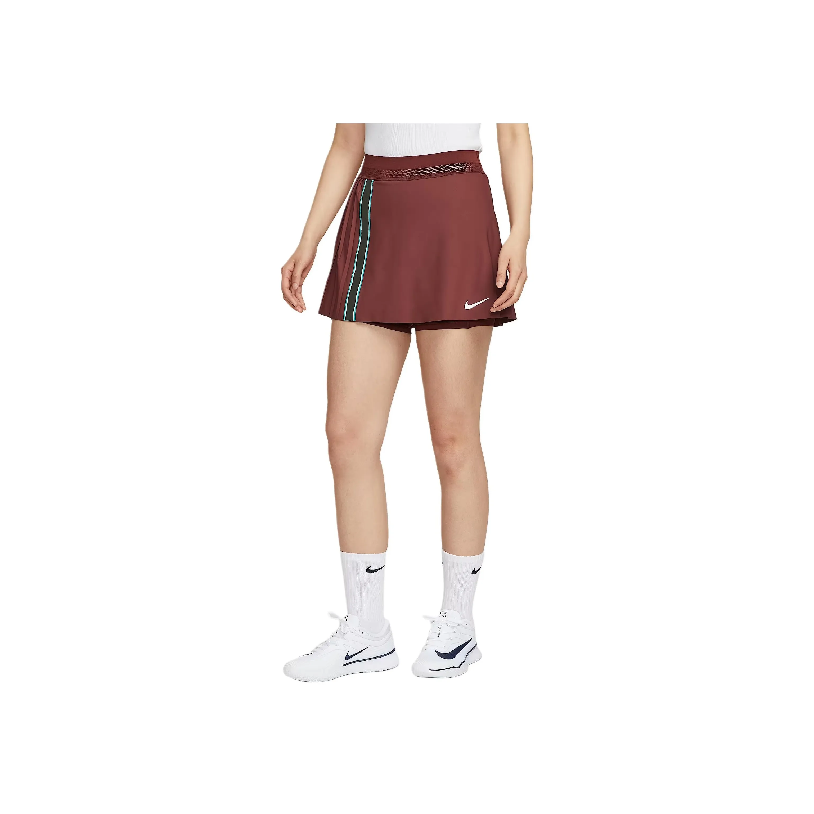 Nike Court SlamDri Fit SS25 Casual Short Skirts Women's Dark Team Red/Dark Red/White Color