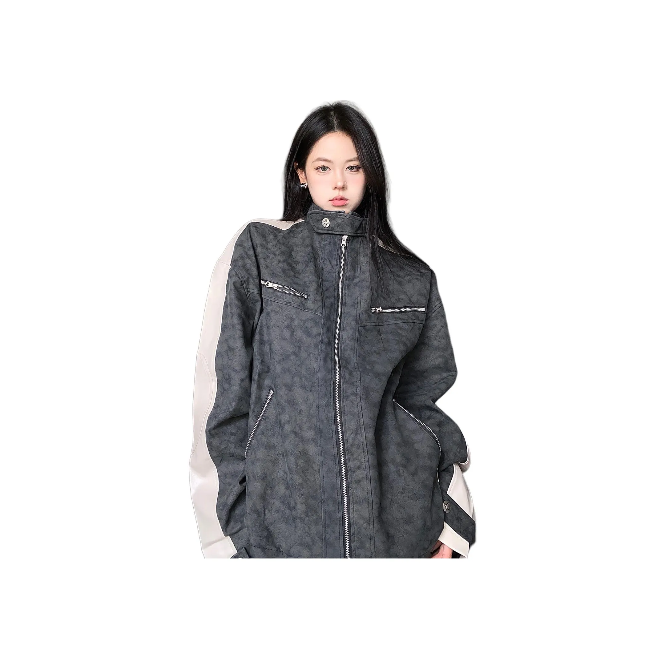 Pirkadat Серый Унисекс Кожаные куртки