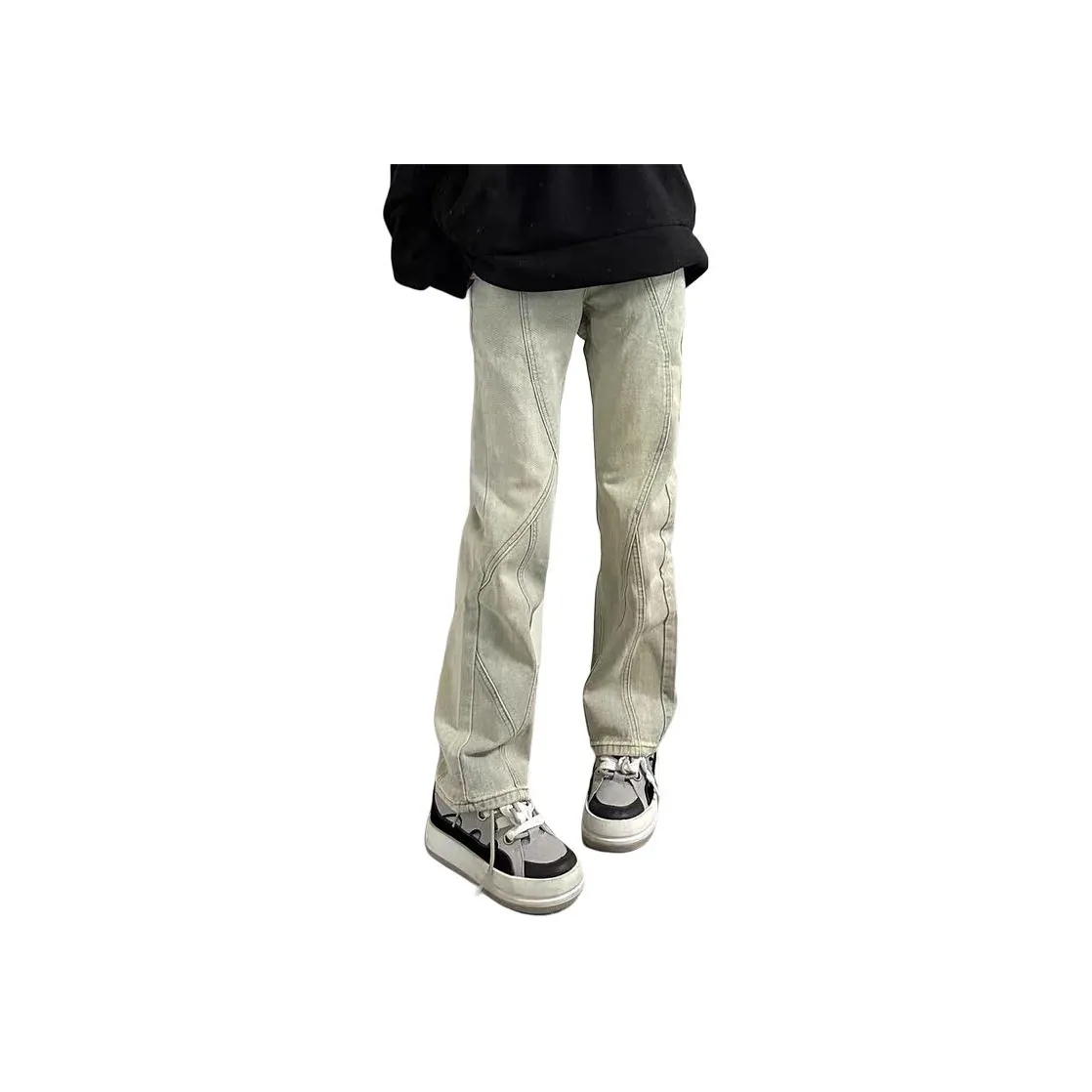 MGXEK Jeans Unisex Yellow Mud