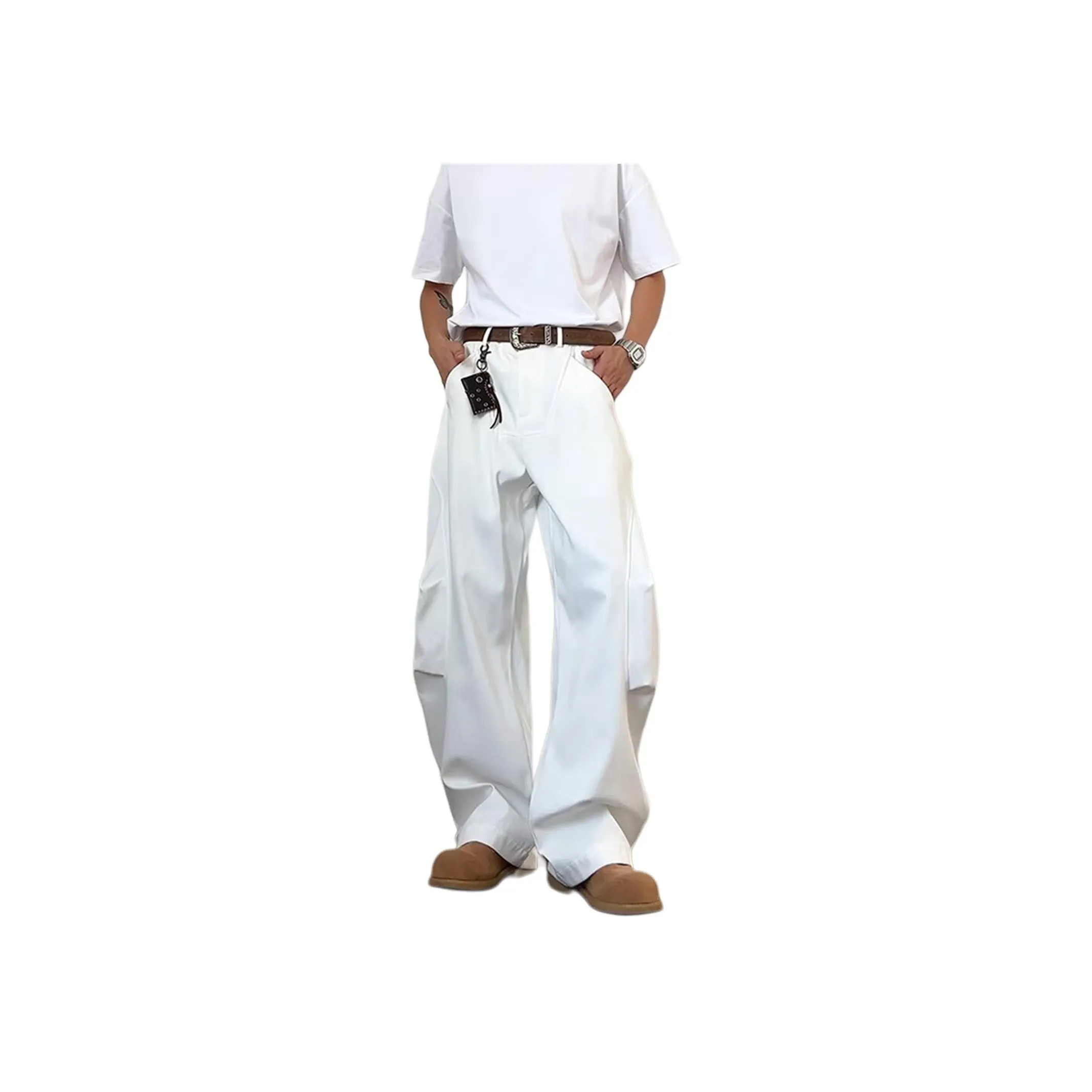 MORii Белый Унисекс Карго Брюки