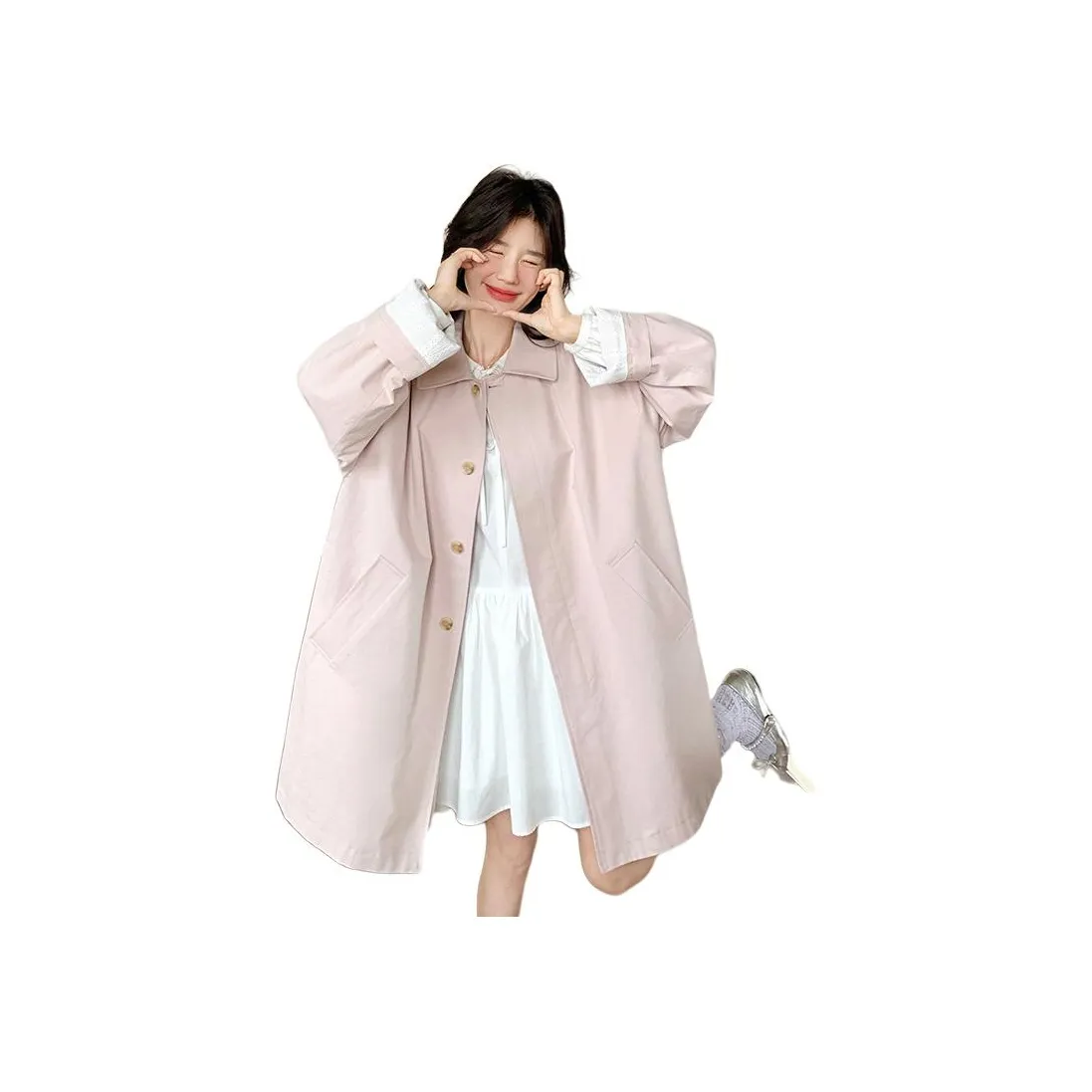 BANDICOOT Светло-розовый Женский Тренч