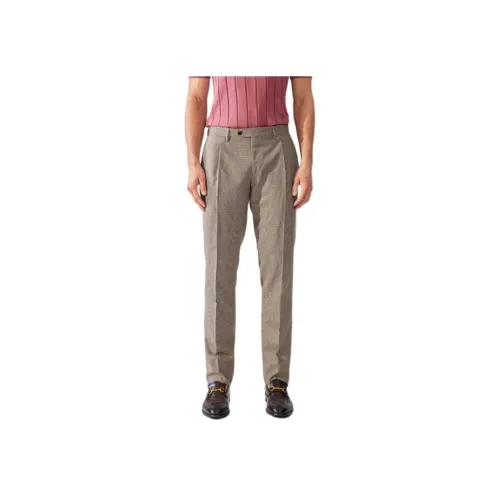 LARDINI Кофе Мужские костюмные брюки