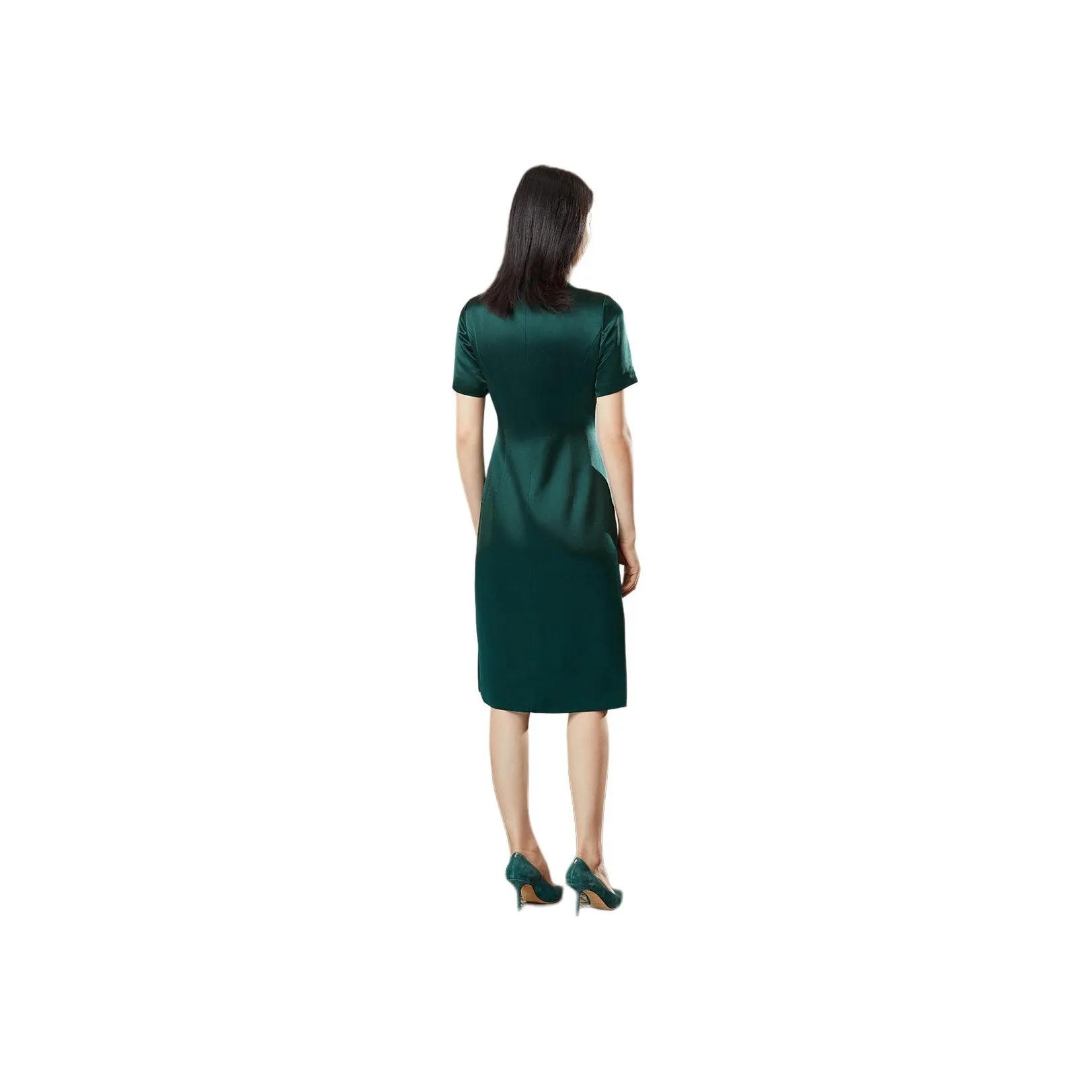 BBLLUUEE Short Sleeved Dress Women's Turquoise