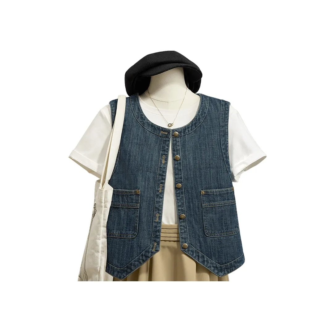 Cypress House Жилет Женский Темно-синий