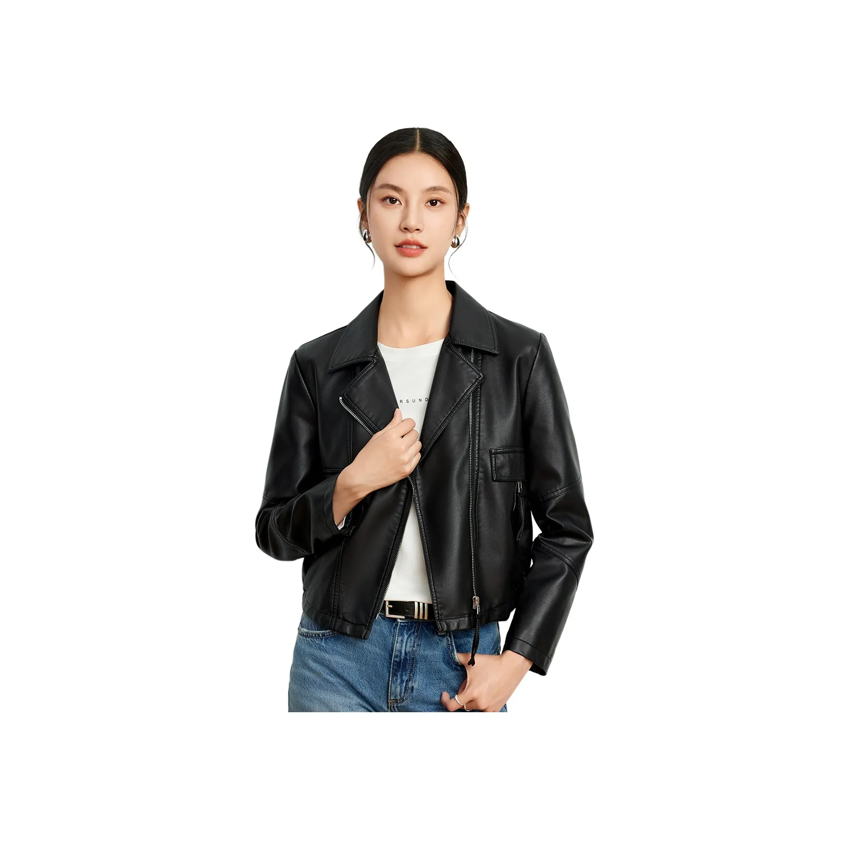 FORTEI Leather Jackets Women's