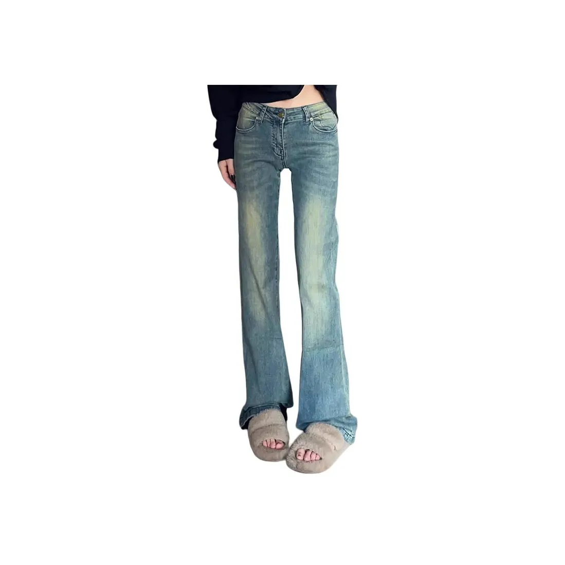 YEARNED Blue Women's Jeans YEARNED Синий Женские Джинсы