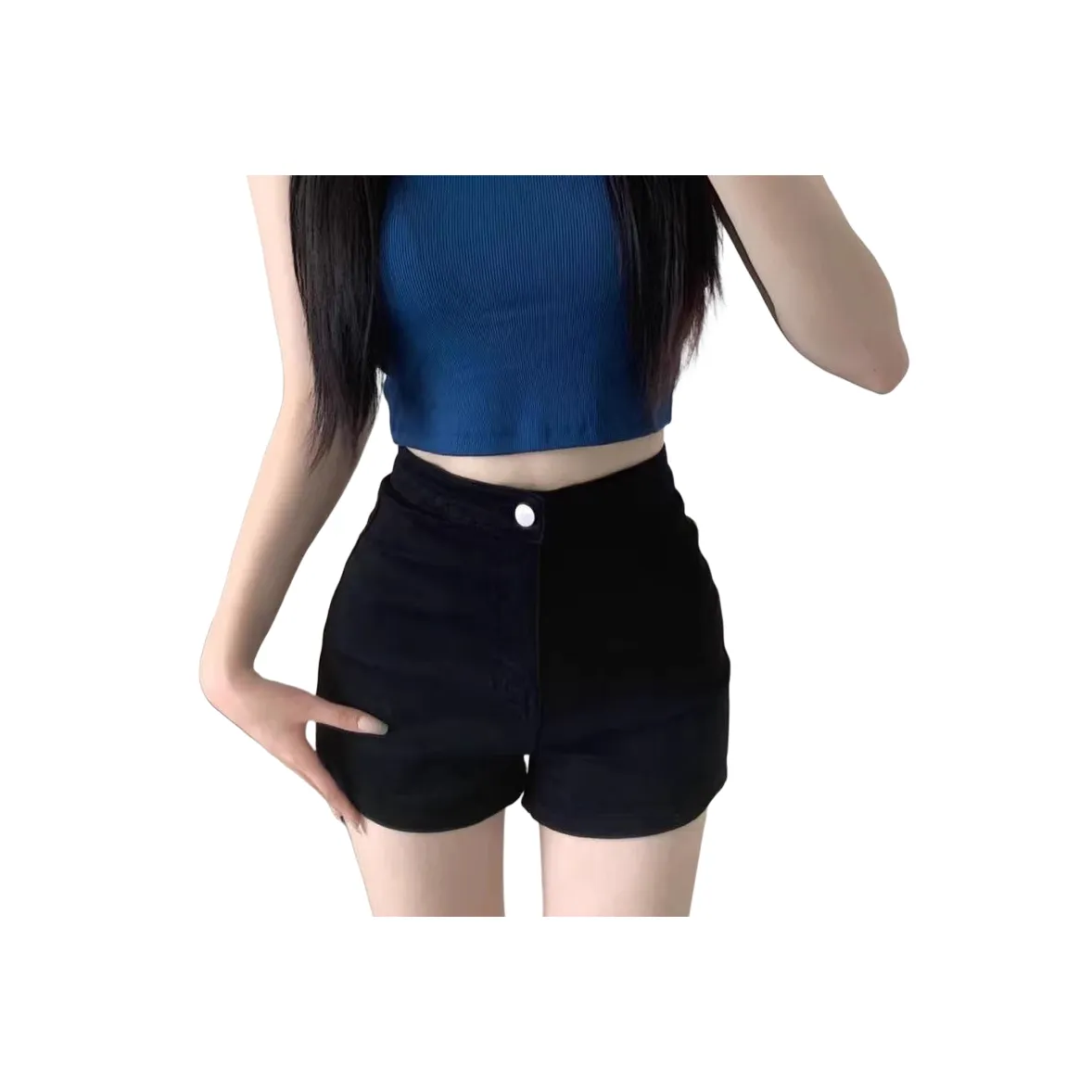 YINLEI Черные Женские Джинсовые Шорты