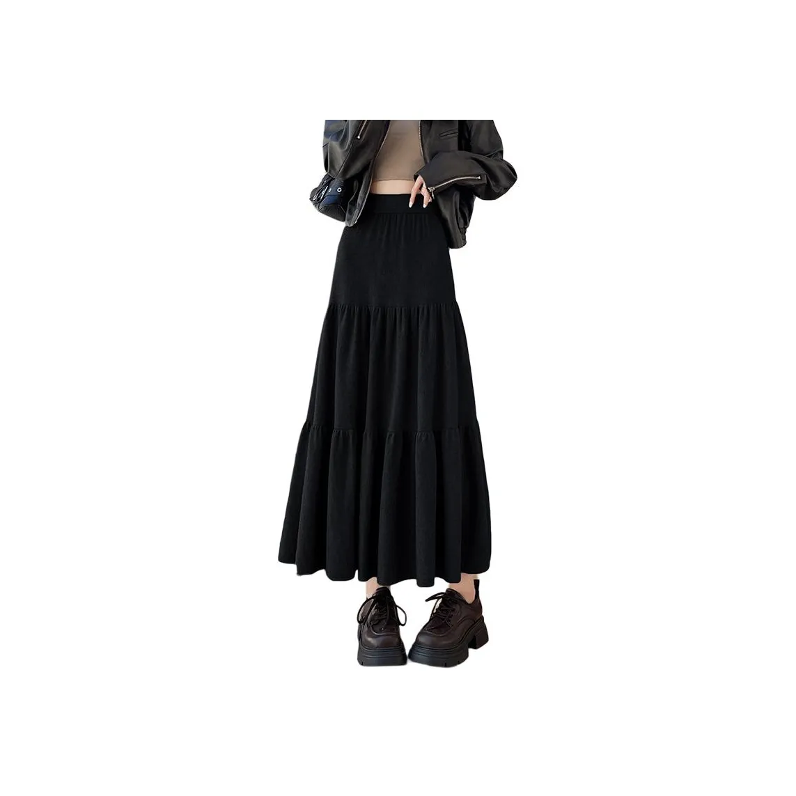 YINLEI Женские вязаные длинные юбки