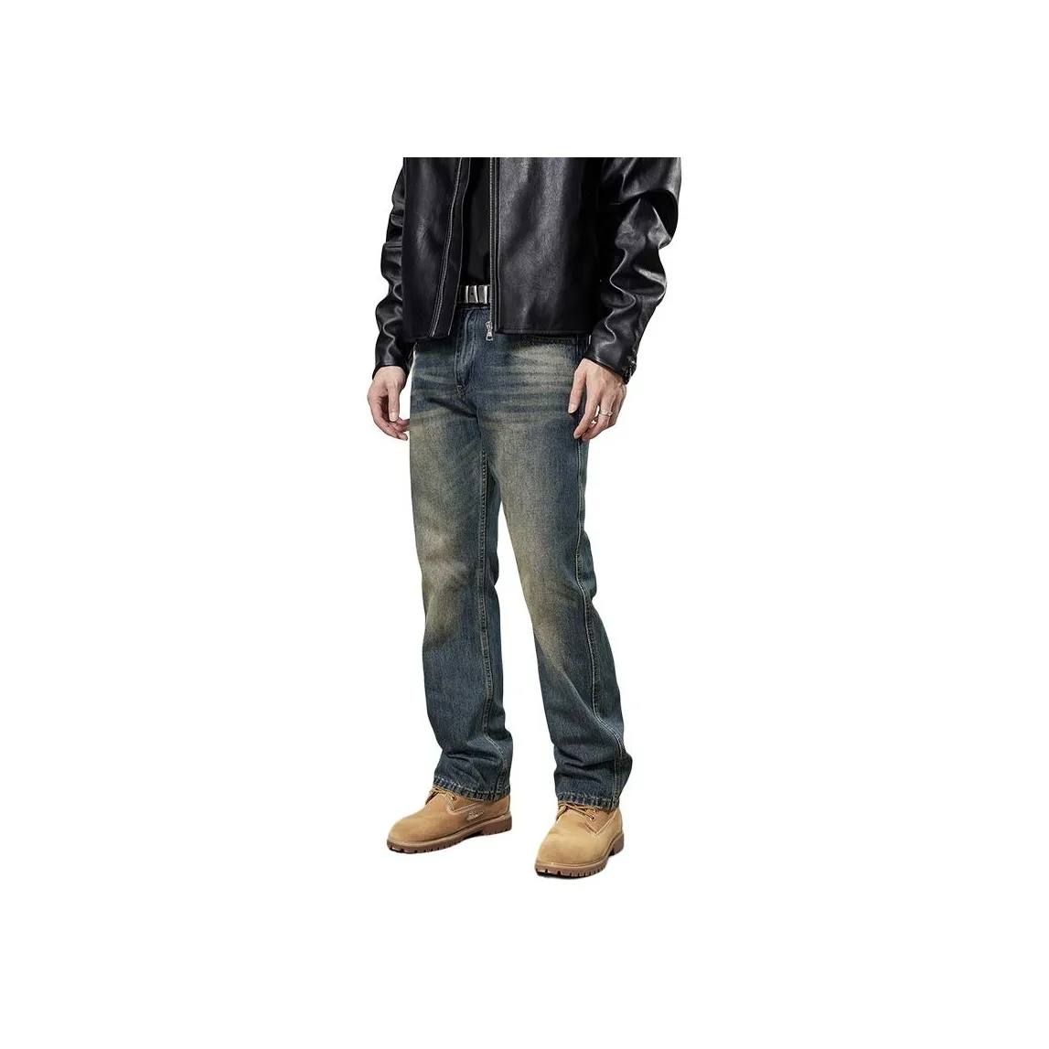 HIPHOPPUNKS Желтые Грязные Мужские Джинсы