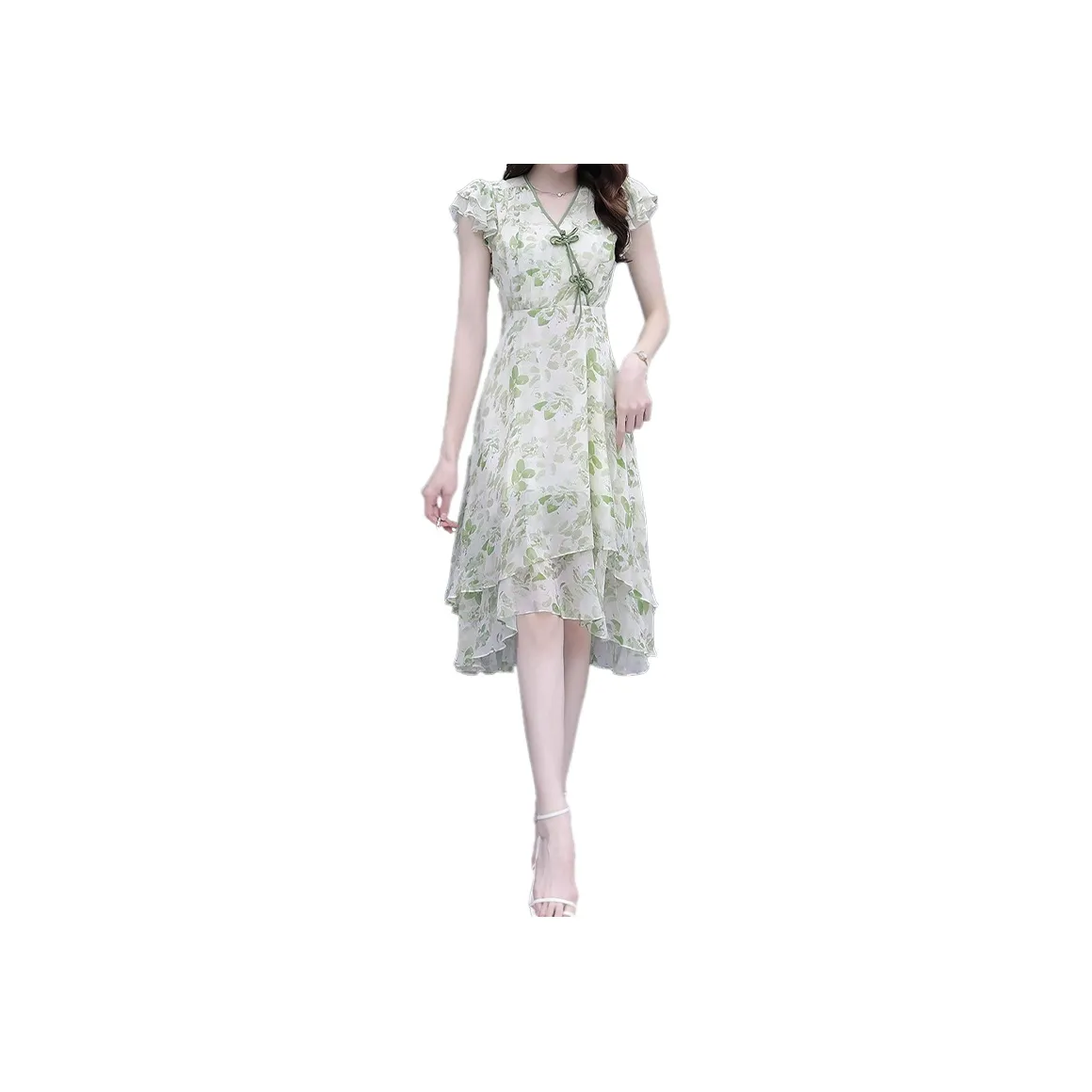 Mapping Short Sleeved Dresses Women's Emerald Green
