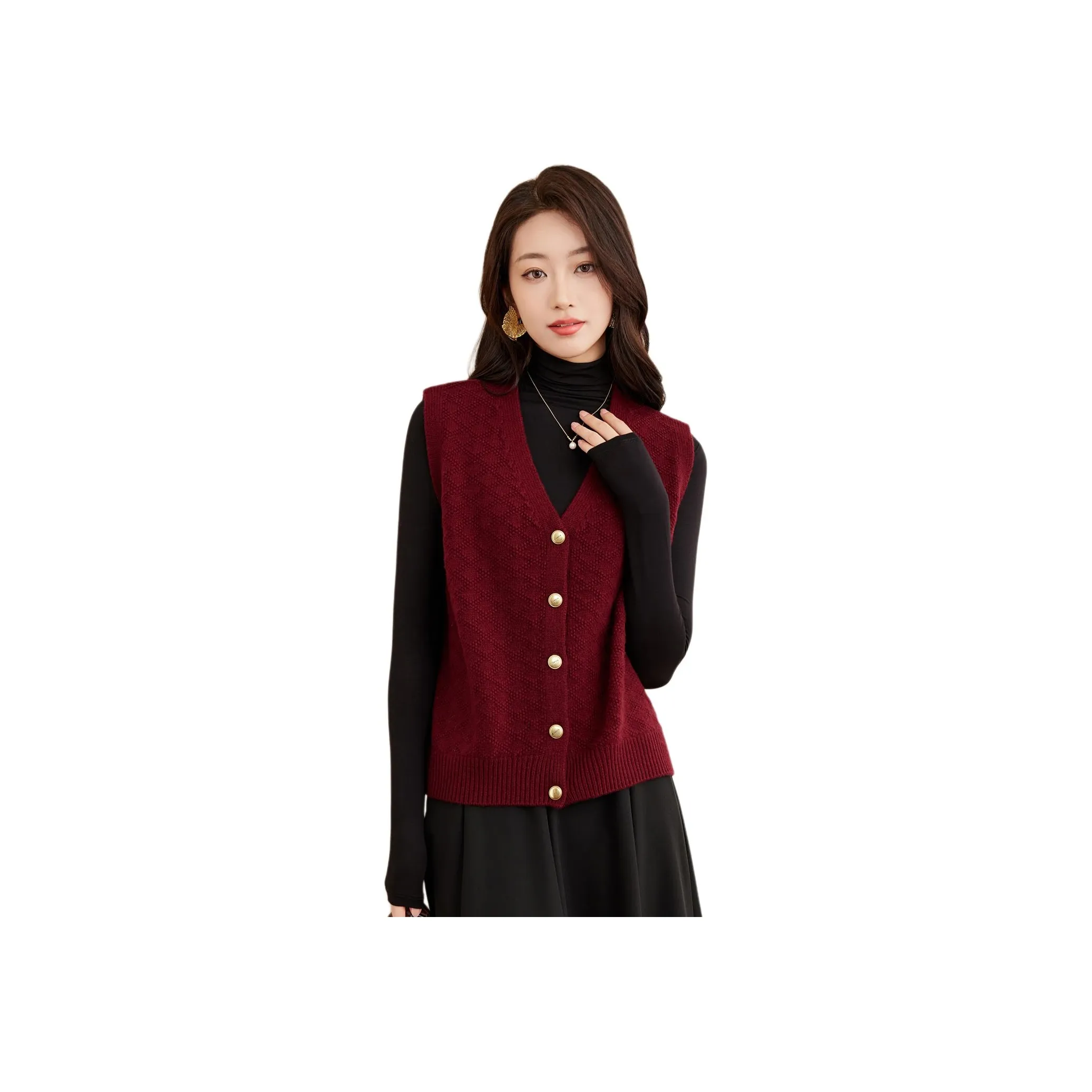 MJ Осенний кардиган жилет трикотаж женский