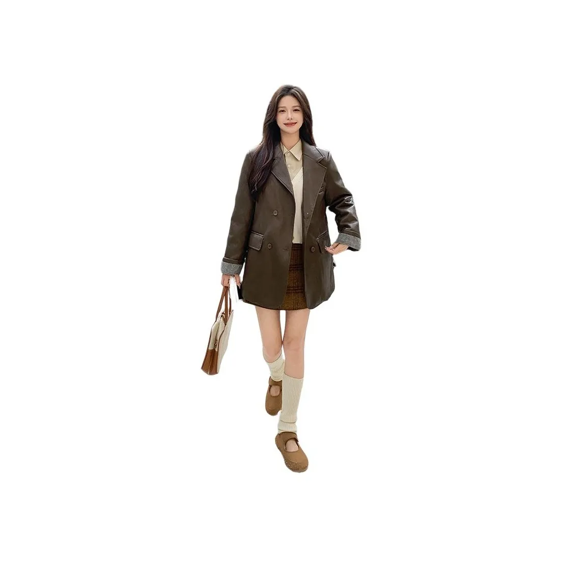 PIERRE CARDIN Кожа Куртка Женская