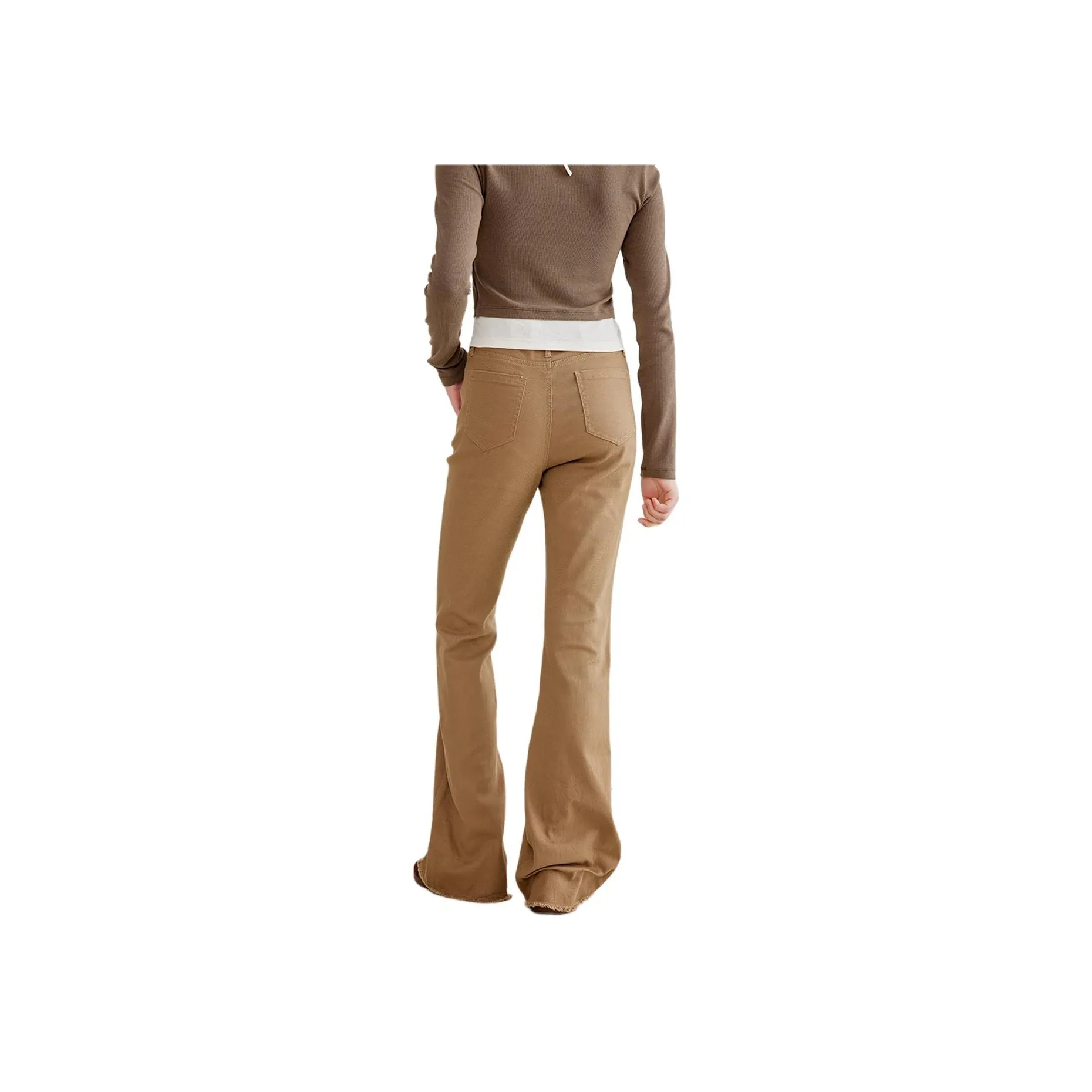 A21 Jeans Women's Coffee Green