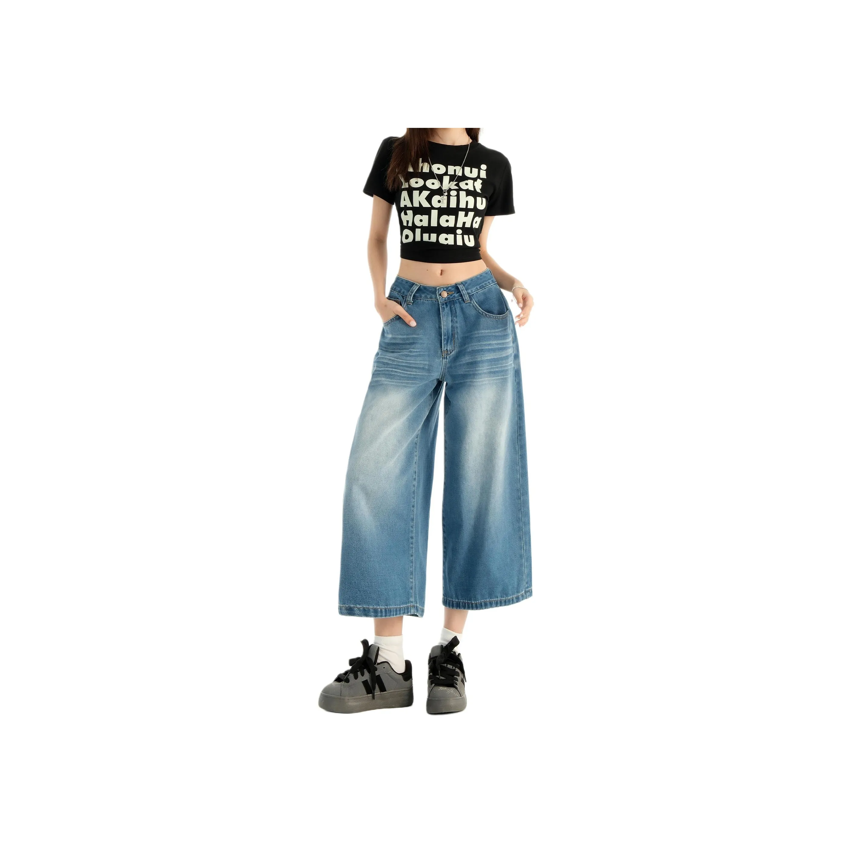 Wen Shan Jeans Women's Blue