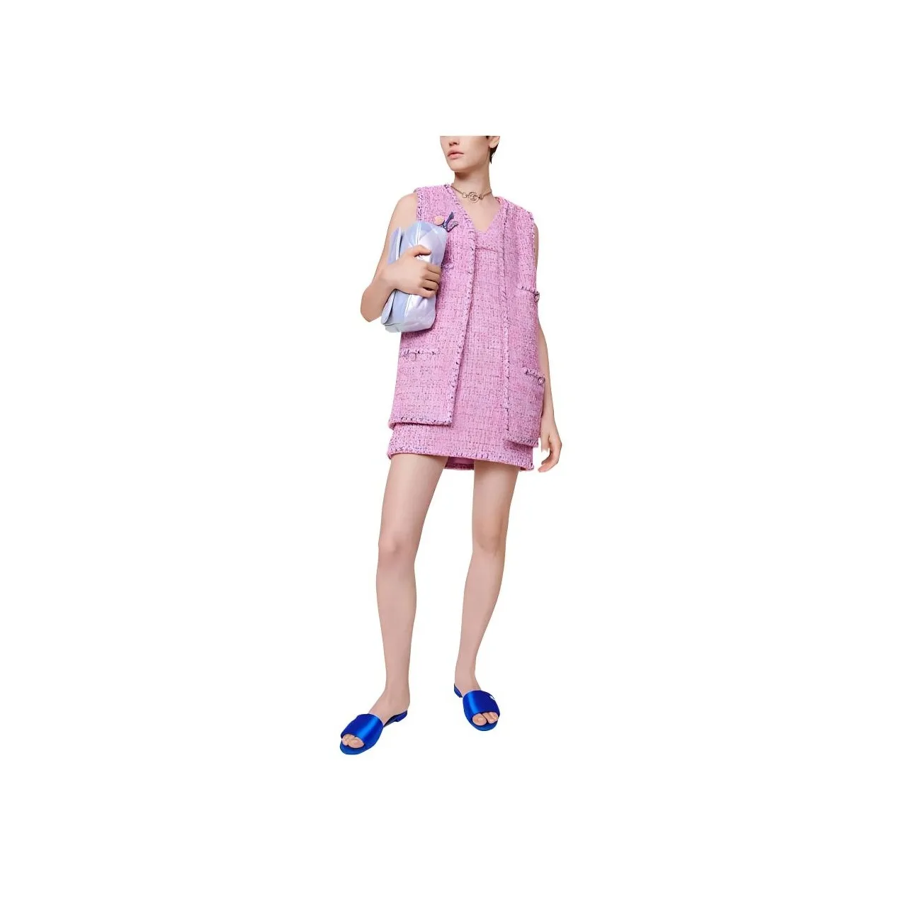 CHANEL Vests Women's Pink